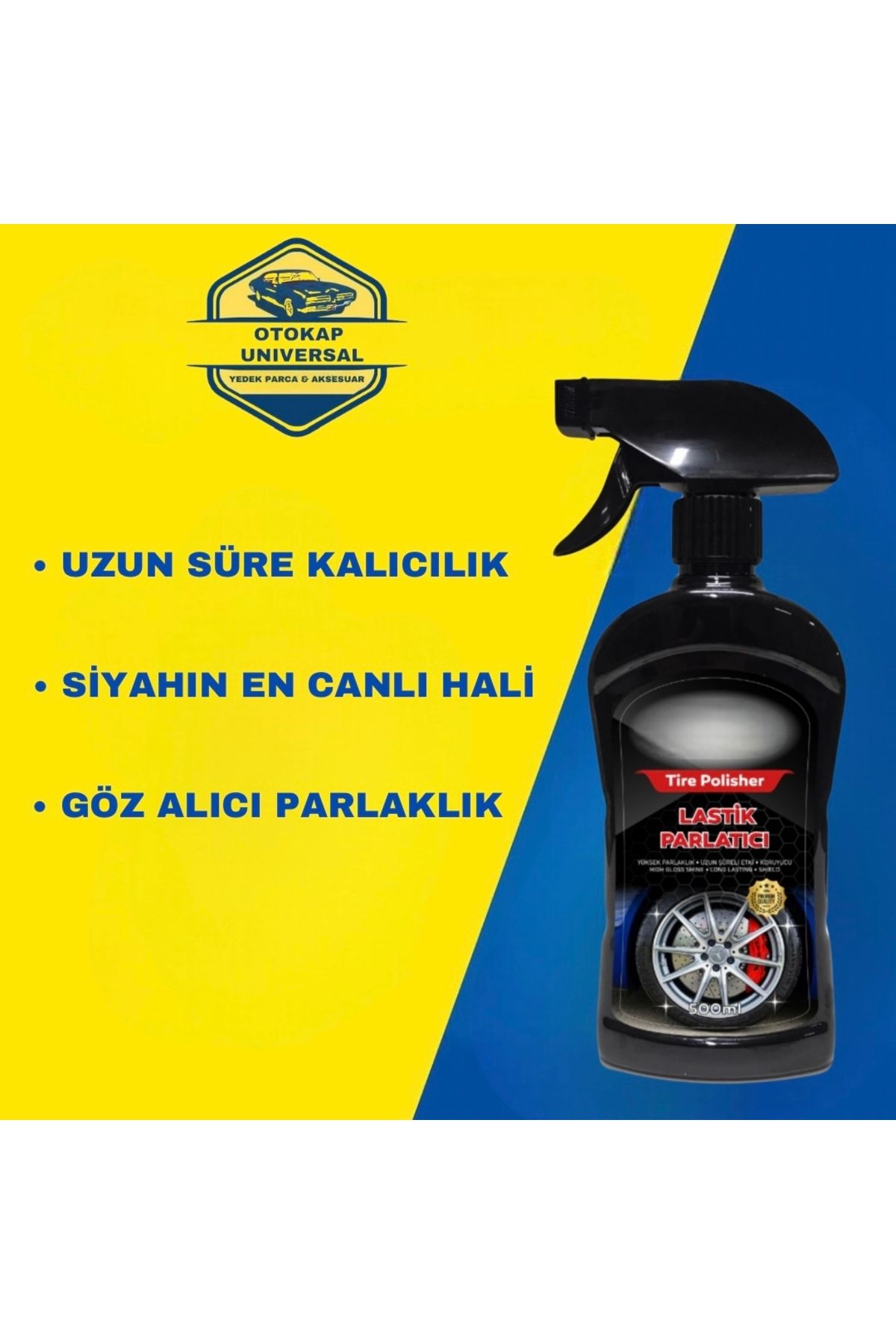 KAPOTO Oto Lastik Temizleyici Ve Parlatıcı Sprey 500Ml