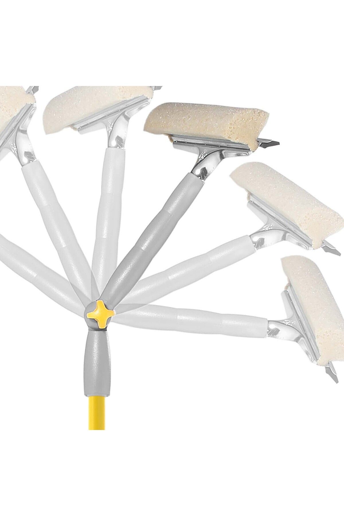 Apex-ROTATING WINDOW WASHER SQUEEGEE 20 CM WITH SPONGE AND TELESCOPIC HANDLE 3