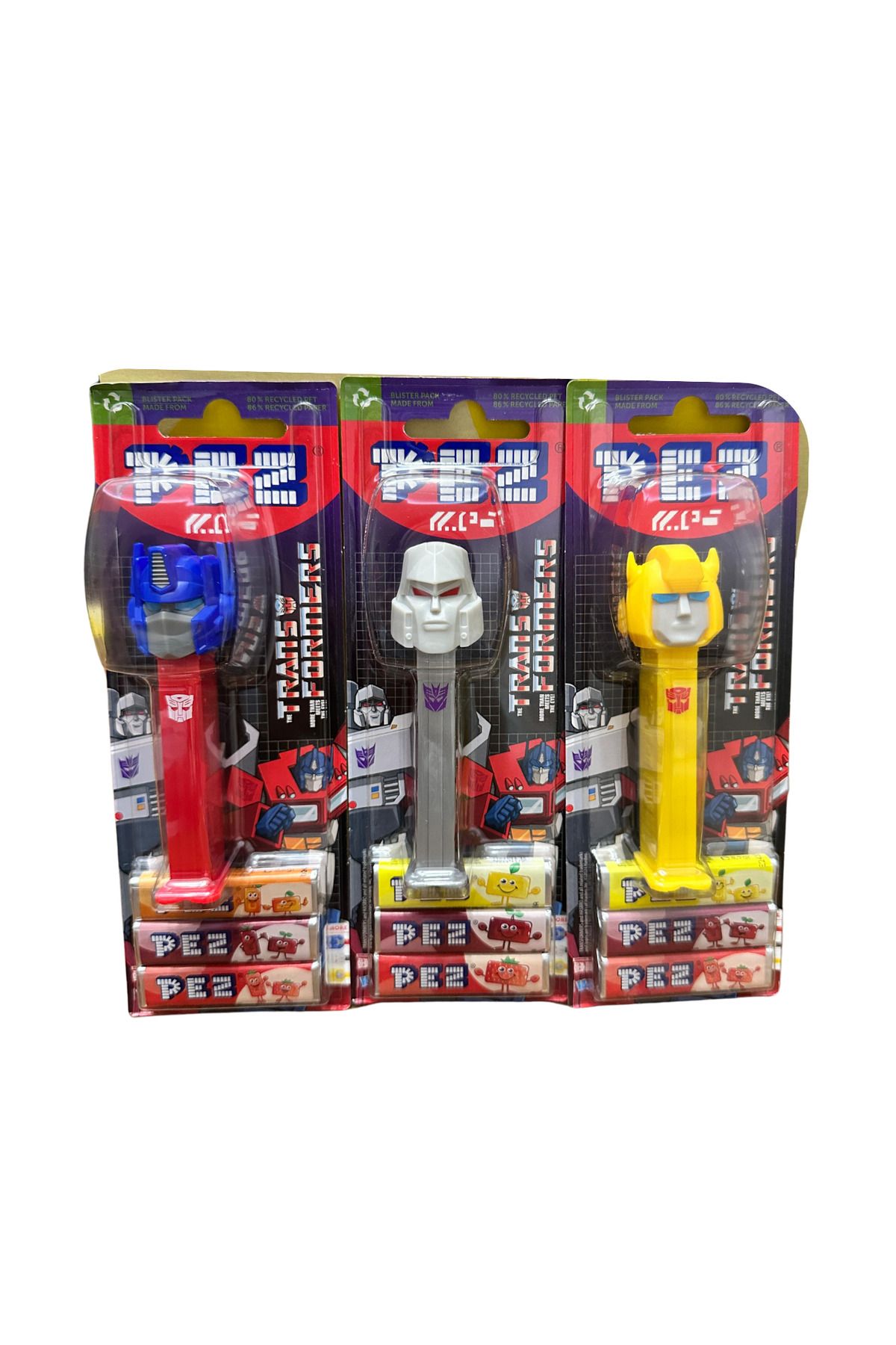 Pez Transformers 1 Oyuncak + 3 Şeker (3 Adet)