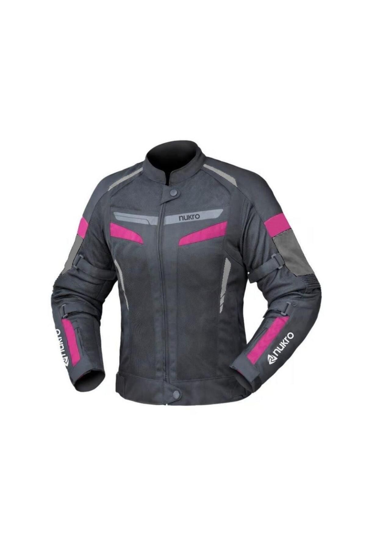 Nukrotech NUKROWEAR STEALTH PRO FUŞYA 4 MEVSİM KADIN MOTOSİKLET CEKETİ