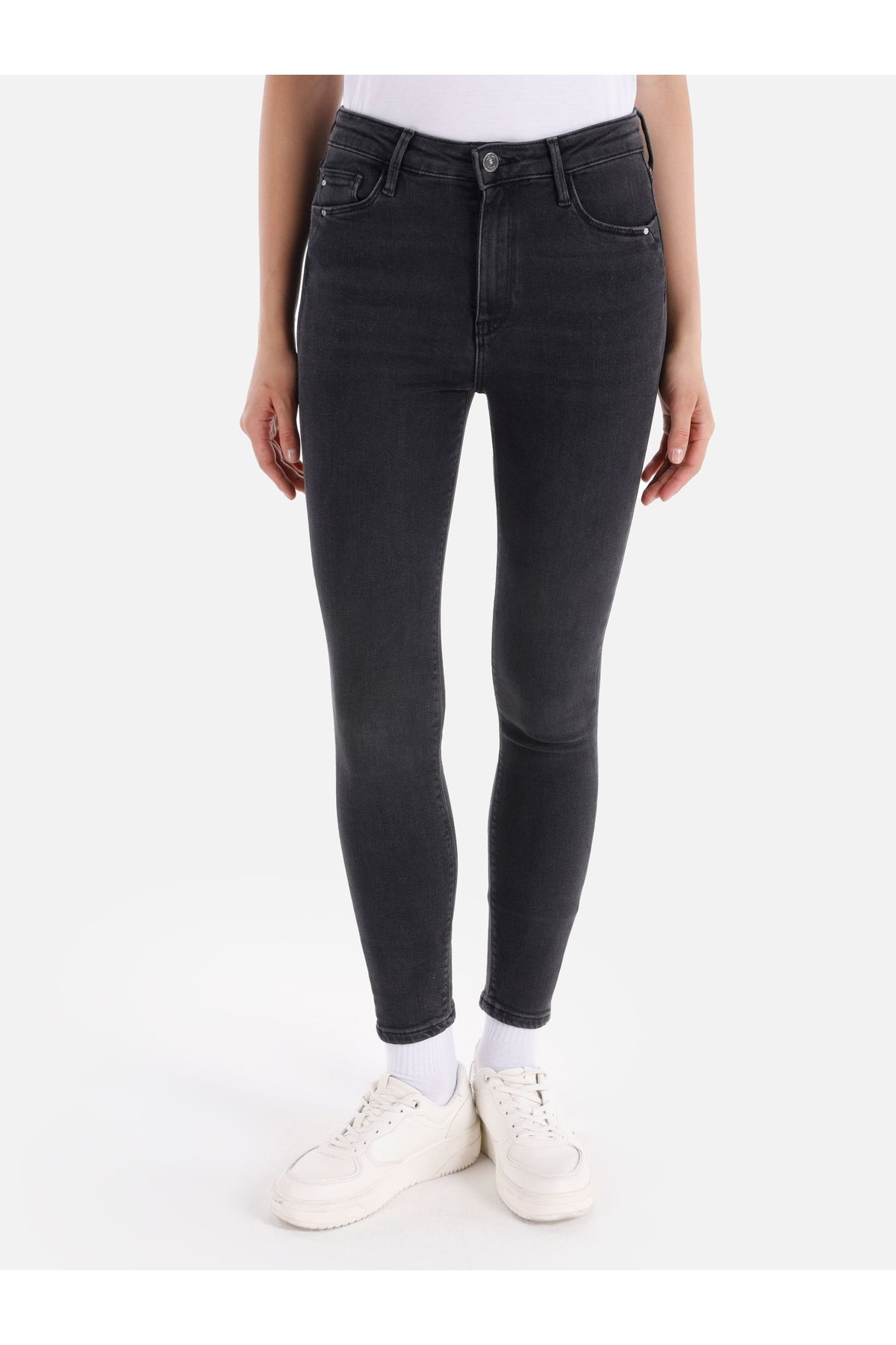 Colin's-Lara 759 Blugi negri Skinny Fit cu picioare înguste - Talie mijlocie Cl 1066383 4