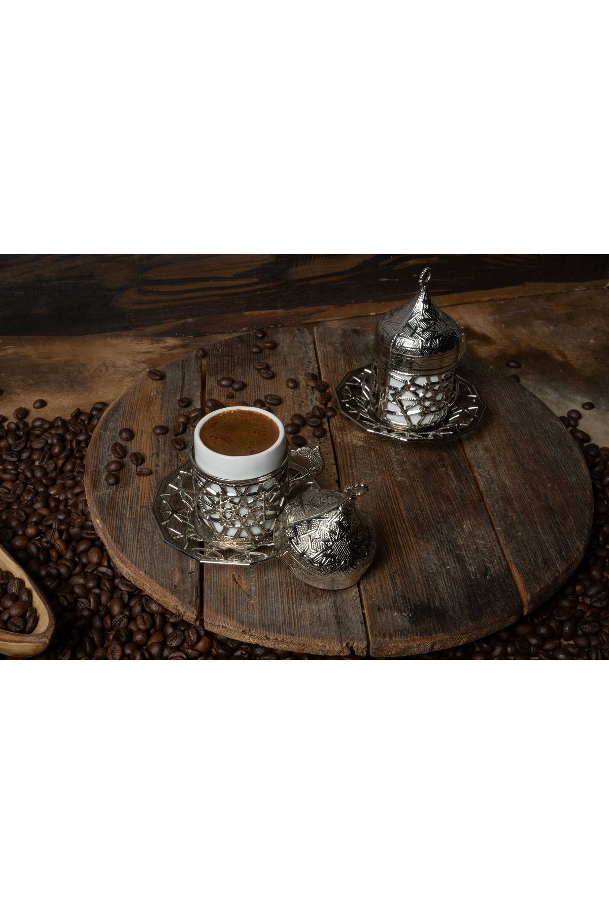 Coffeeager ALÂ Silver Türk Kahvesi Fincan Seti