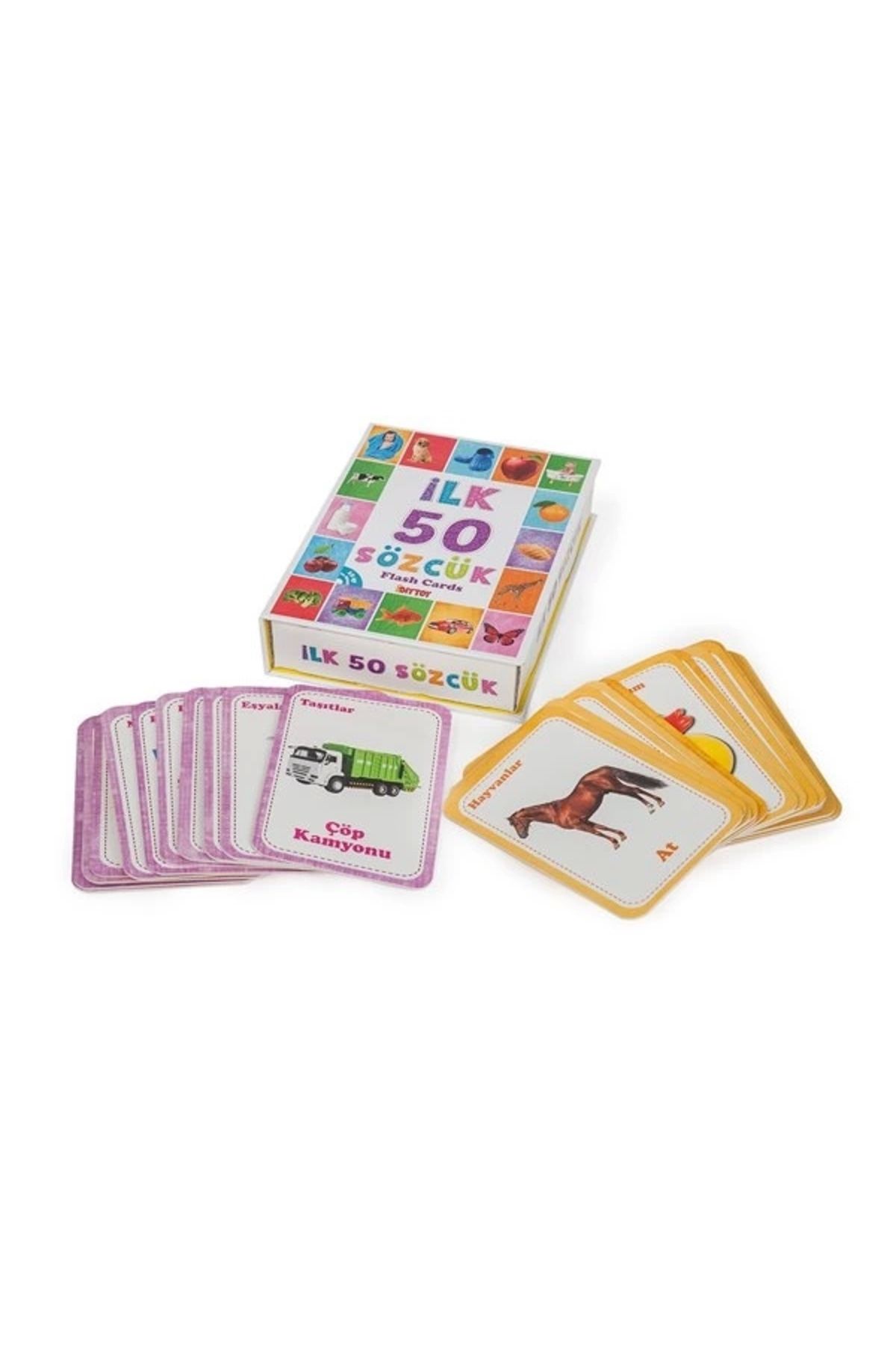 TWOX Çocuk 1161  Flash Cards  İlk 50 Sözcük -DıyToy