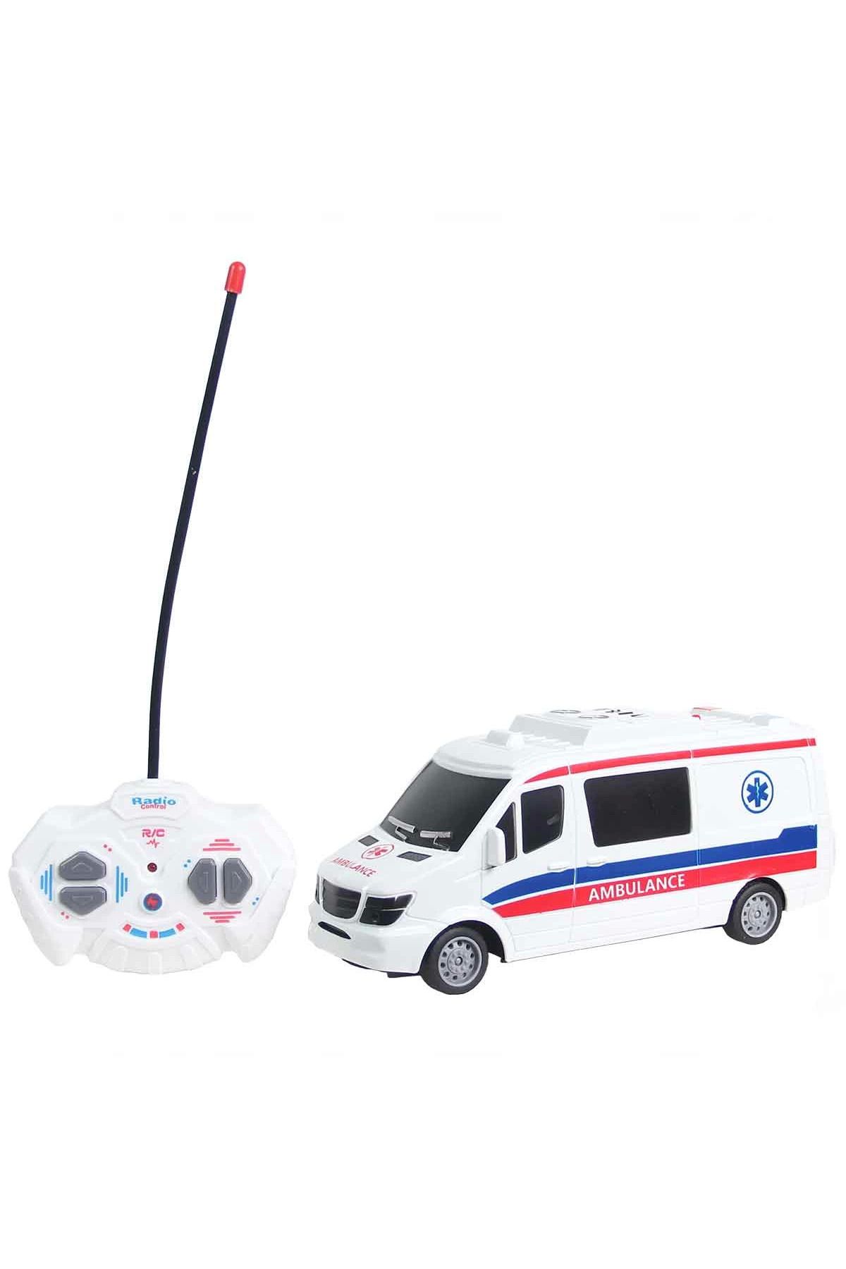 TOYFEST 1:32 City Express Kumandalı 27 Mhz Pilli Ambulans