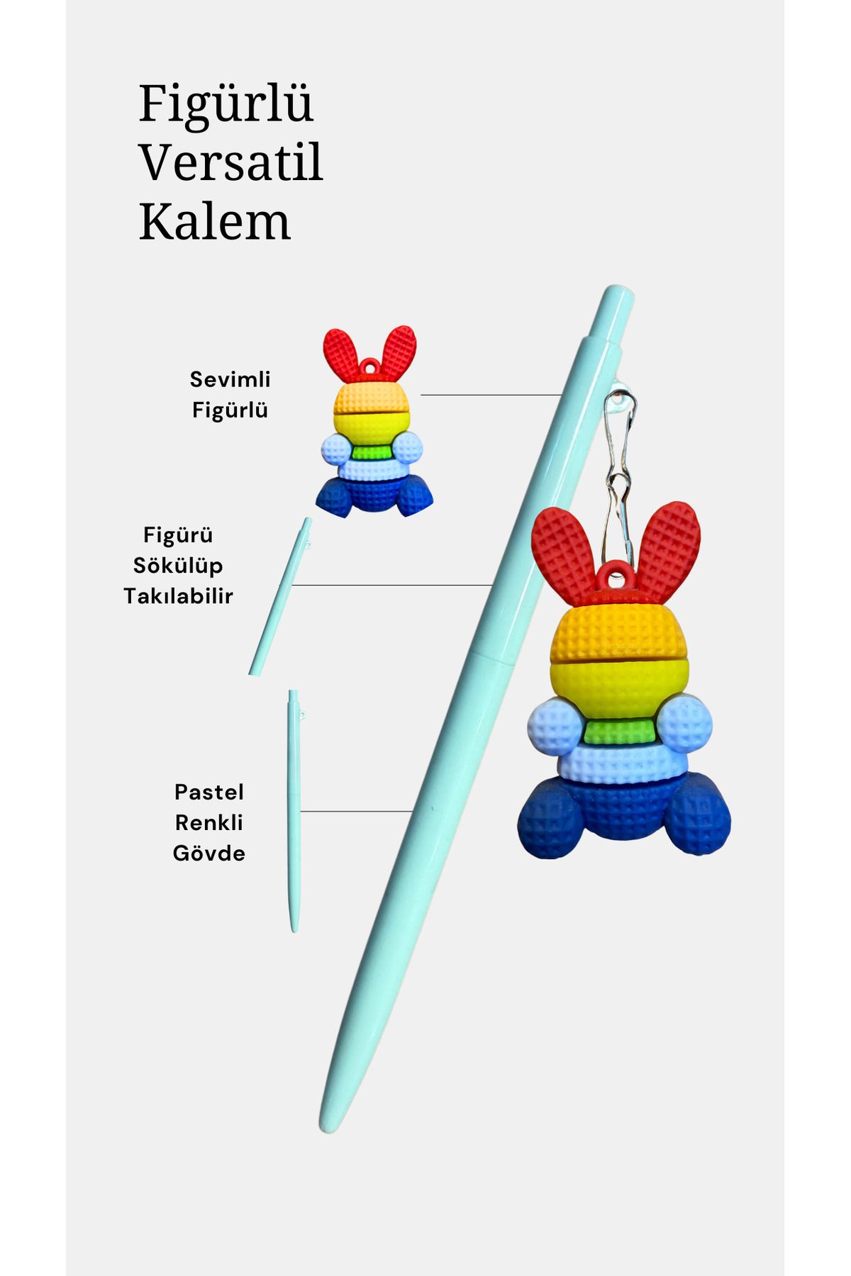 Vuslat Design Eğlenceli Figürlü Versatil Uçlu Kalem 0.7 mm