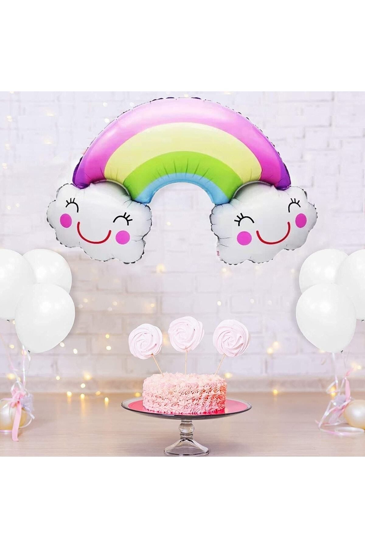 Ezgi Party Store Gökkuşağı Rainbow Folyo Balon