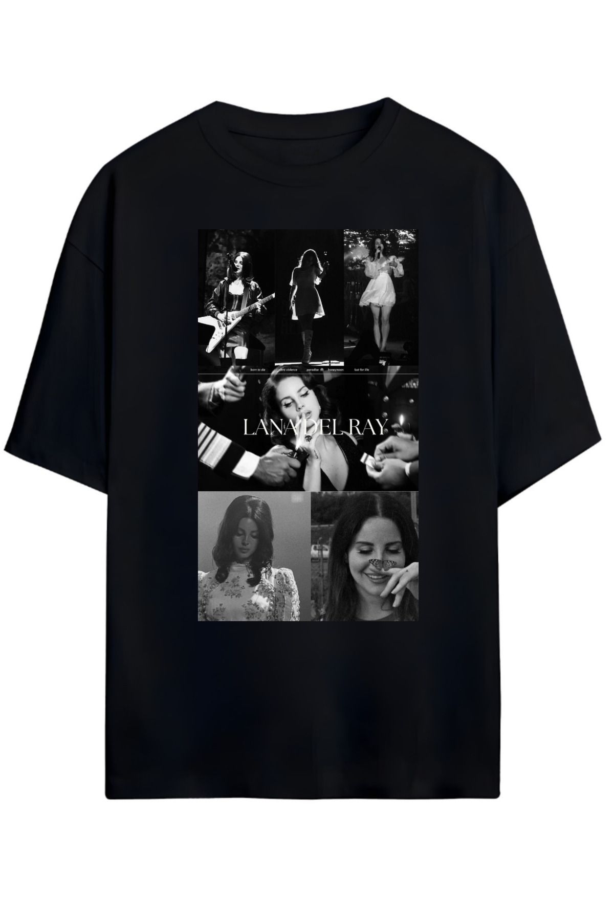 MAGORS LANA DEL REY TASARIMLI UNISEX YENİ SEZON OVERSIZE PAMUKLU  T-SHIRT