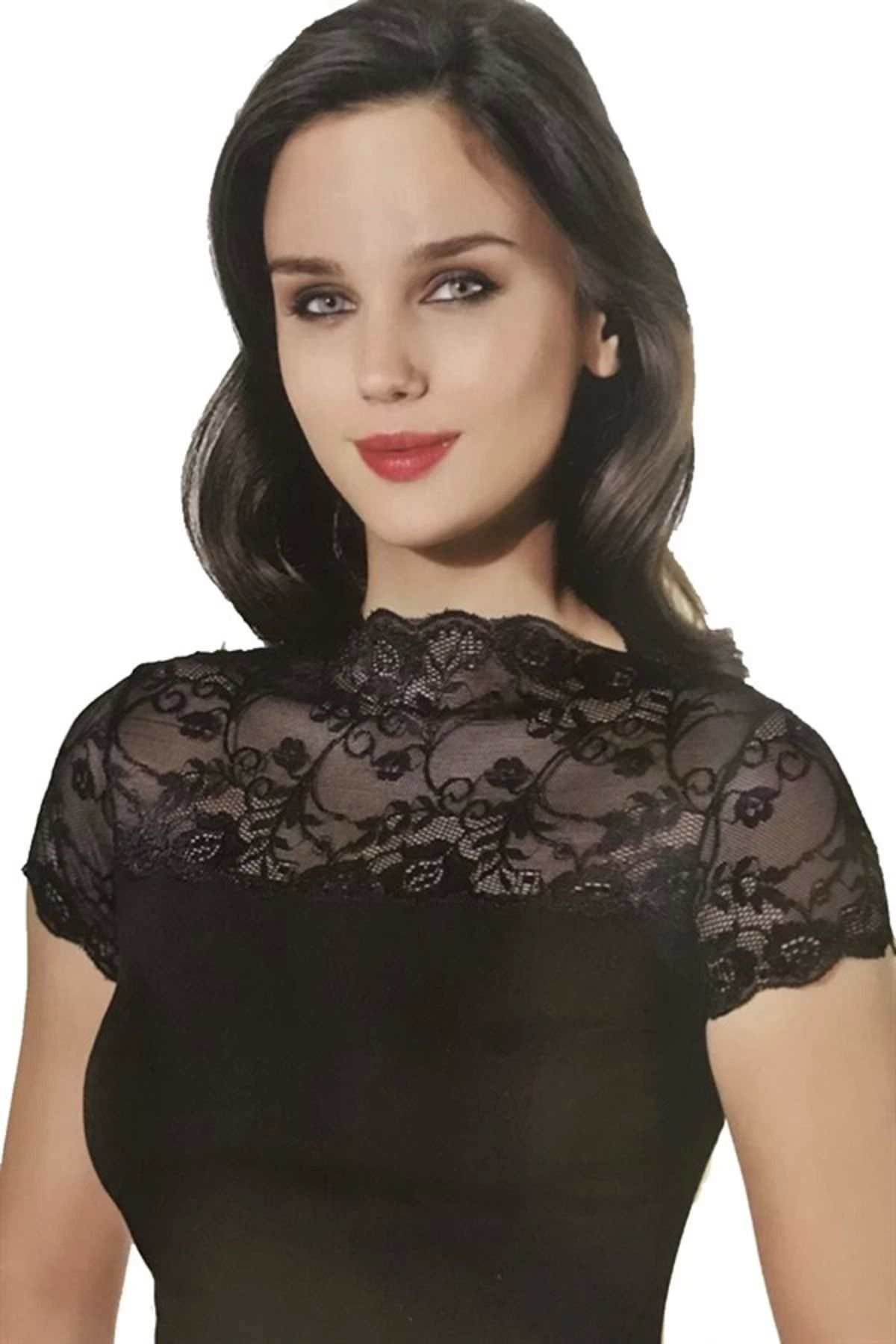 dalinda Şahinler Likralı Dantelli Atlet B624