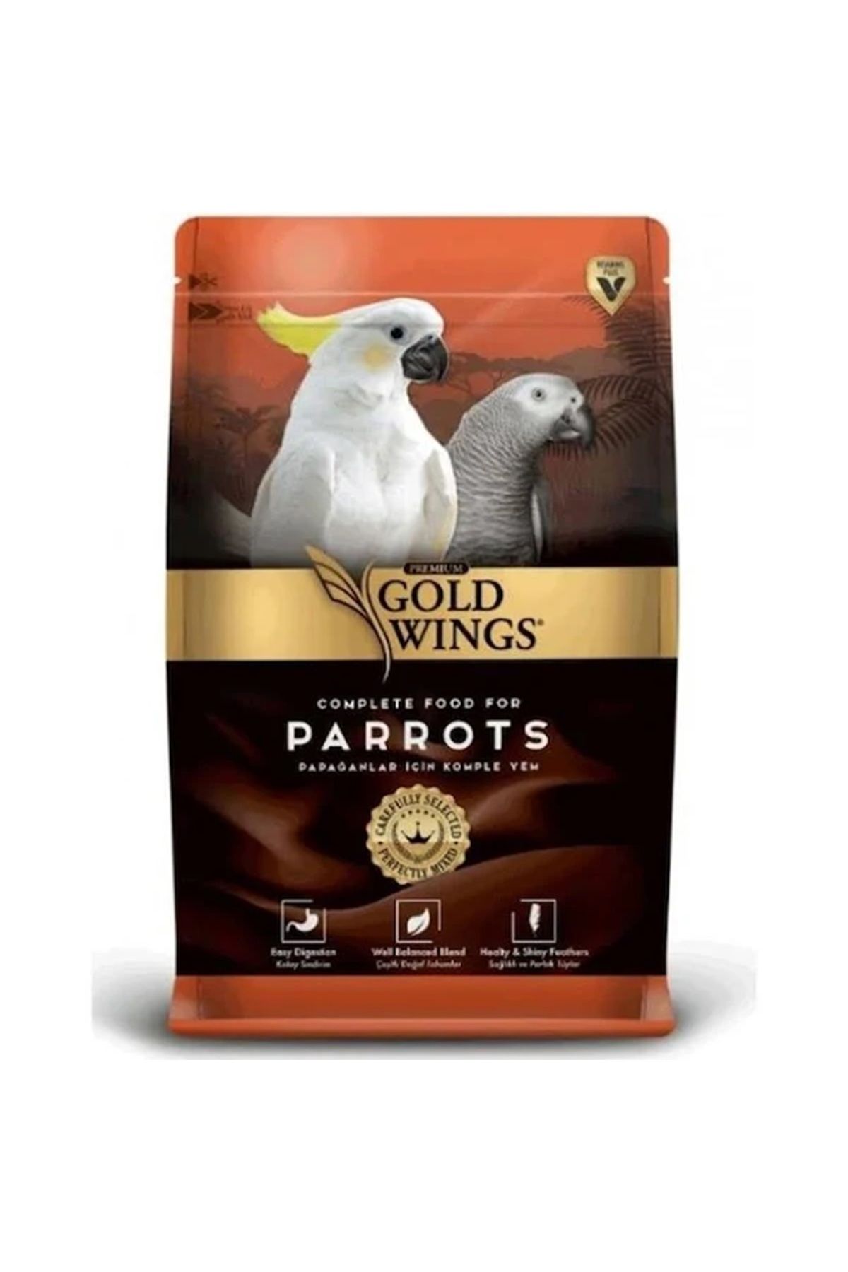 Gold Wings Premium Papağan Yemi 1 Kg