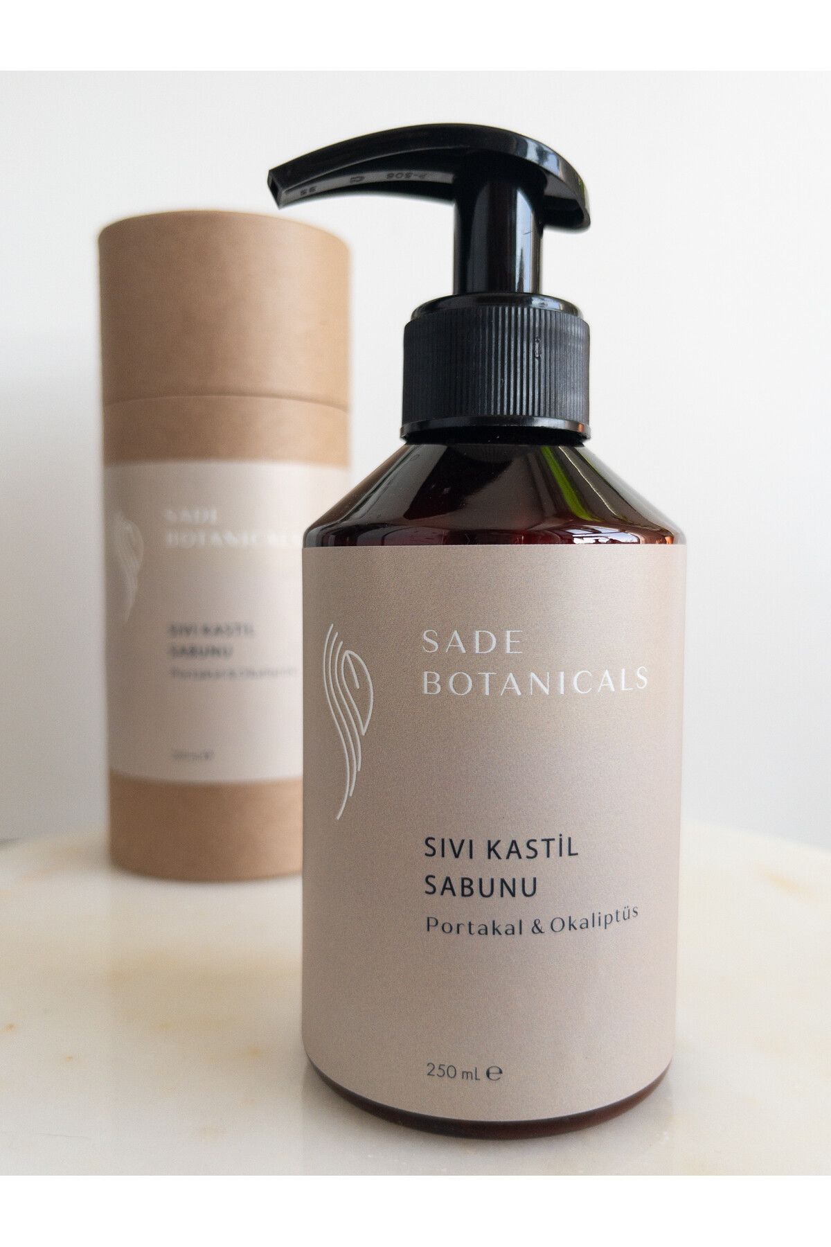 Sade Botanicals Sıvı Kastil Sabunu - Portakal & Okaliptüs 250 mL Vegan Zeytinyağlı El Vücut Duş Sabunu