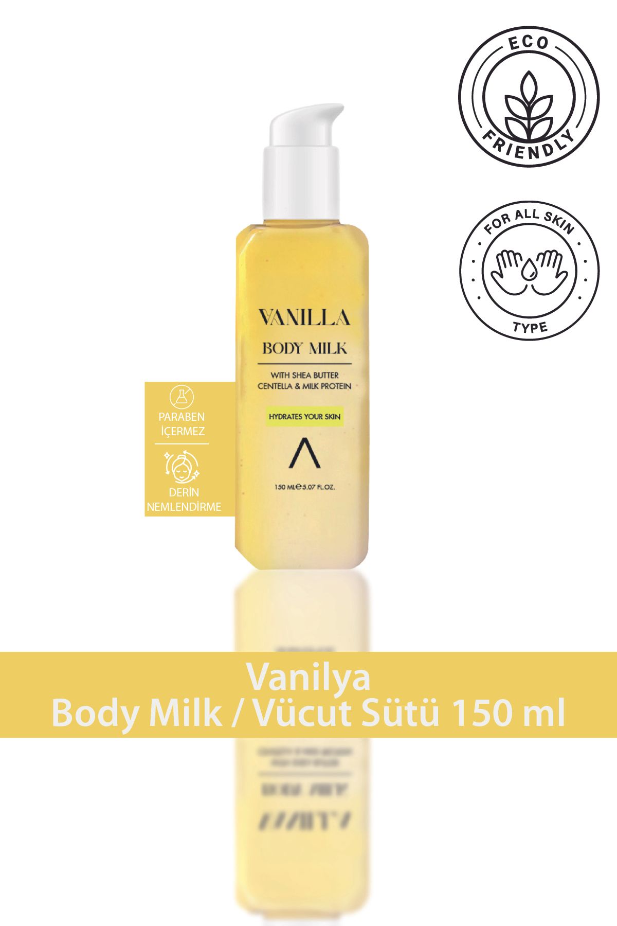 Aceso Cosmetics Vanilya Body Milk / Vücut Sütü 150 ml