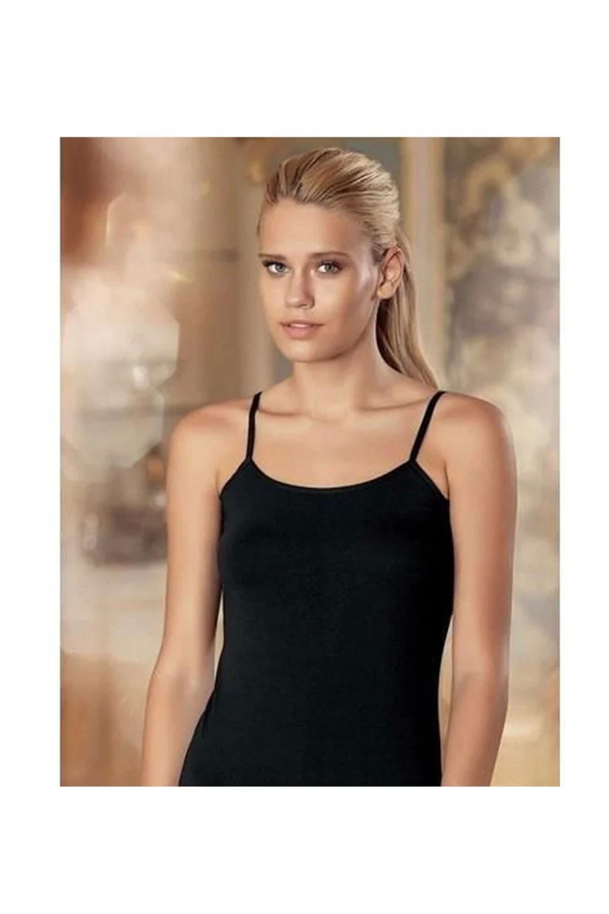 dalinda Şahinler Kadın İp Askılı Likralı Süprem Atlet B215
