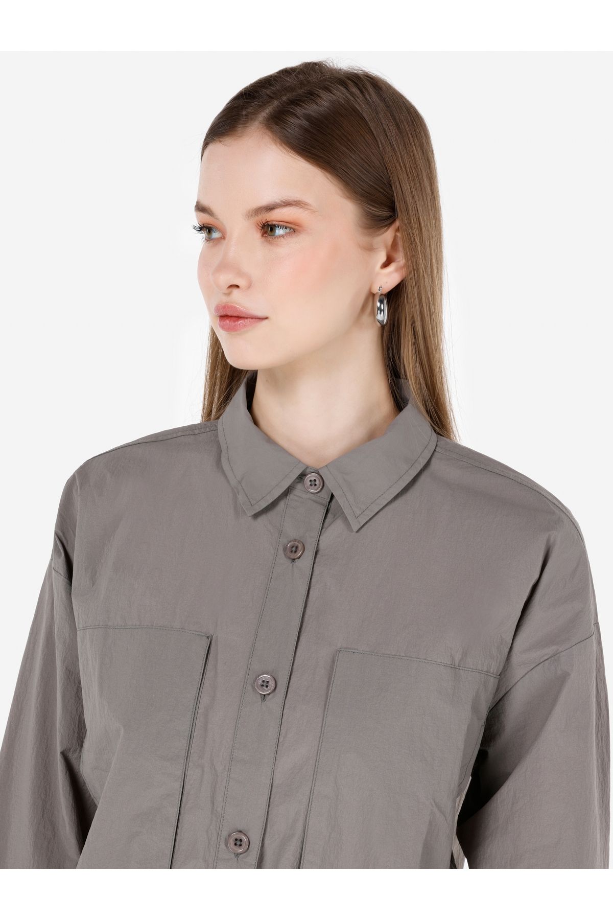 Colin's-Green Regular Fit Women's Long Sleeve Shirt - Cl 1068080 4