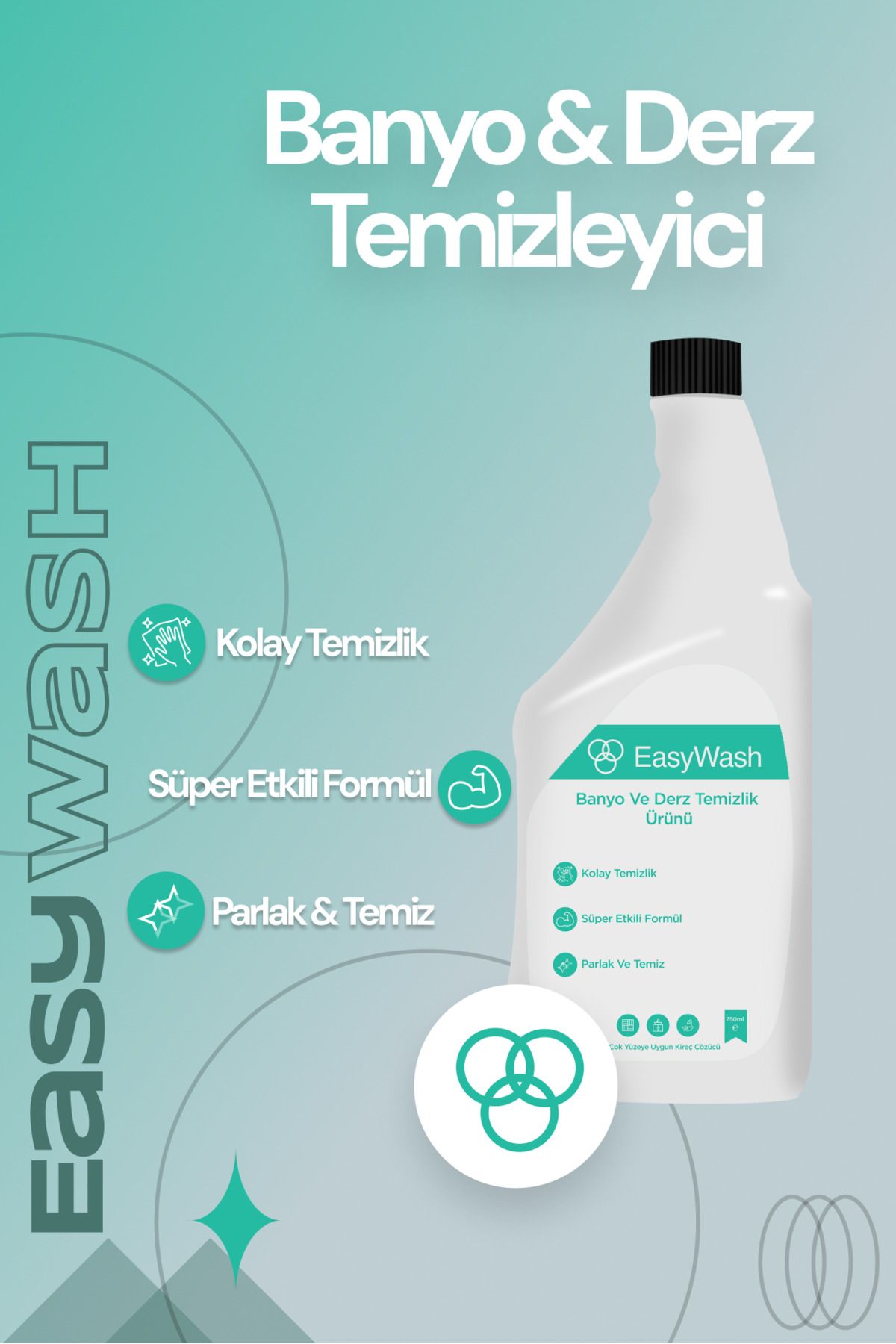 TEMİZKUTU Easywash BANYO VE DERZ TEMİZLEYİCİ