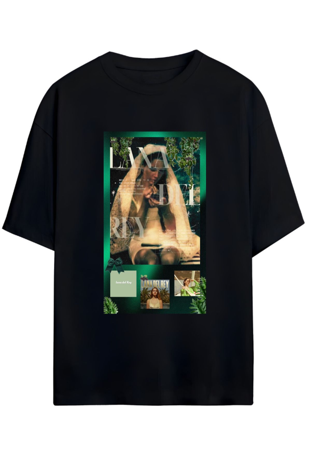 MAGORS LANA DEL REY TASARIMLI UNISEX YENİ SEZON OVERSIZE PAMUKLU  T-SHIRT