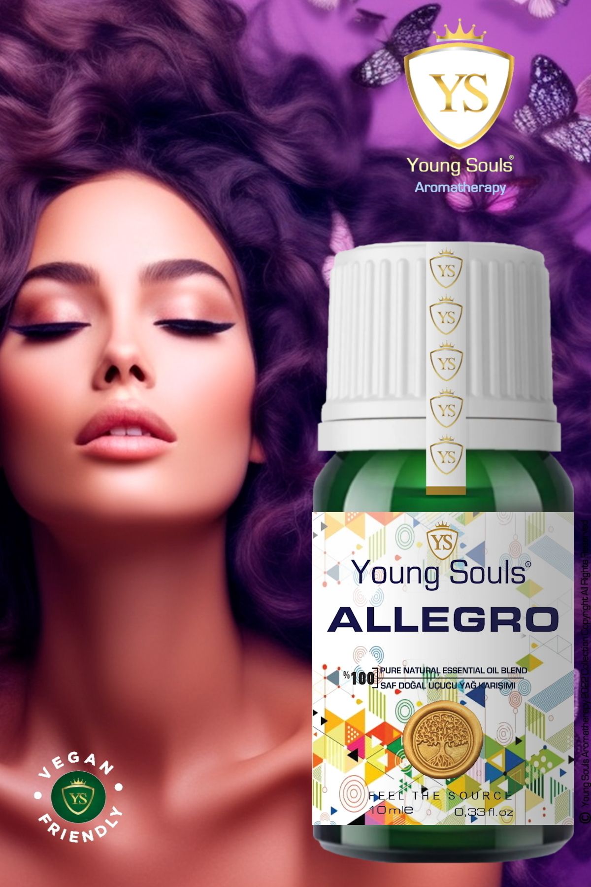 آروماتراپی مخلوط اسانس آلگرو مخلوط اسانس آلگرو 10 میلی لیتر YOUNG SOULS