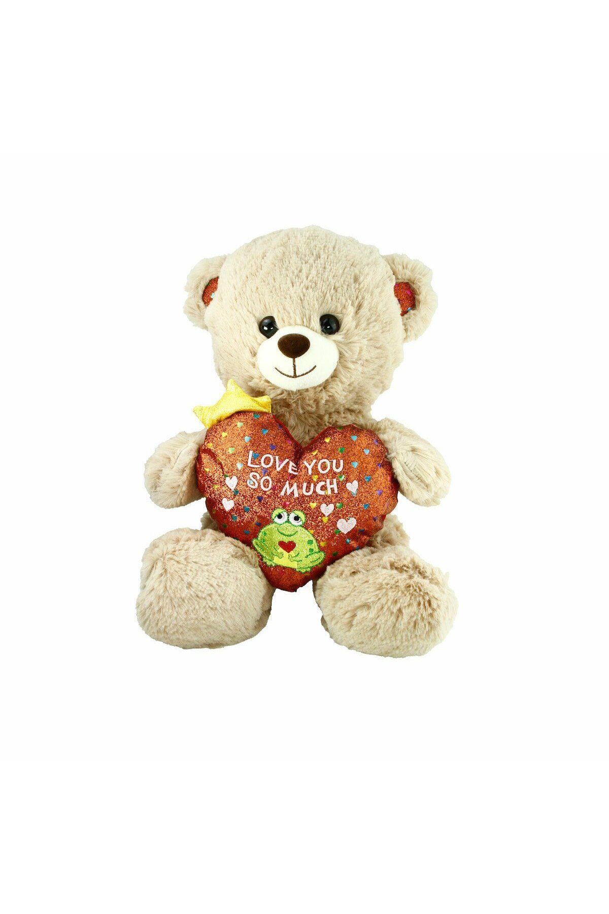 NillyToys PJH2323 Peluş Kalpli Ayı Love You 30 cm