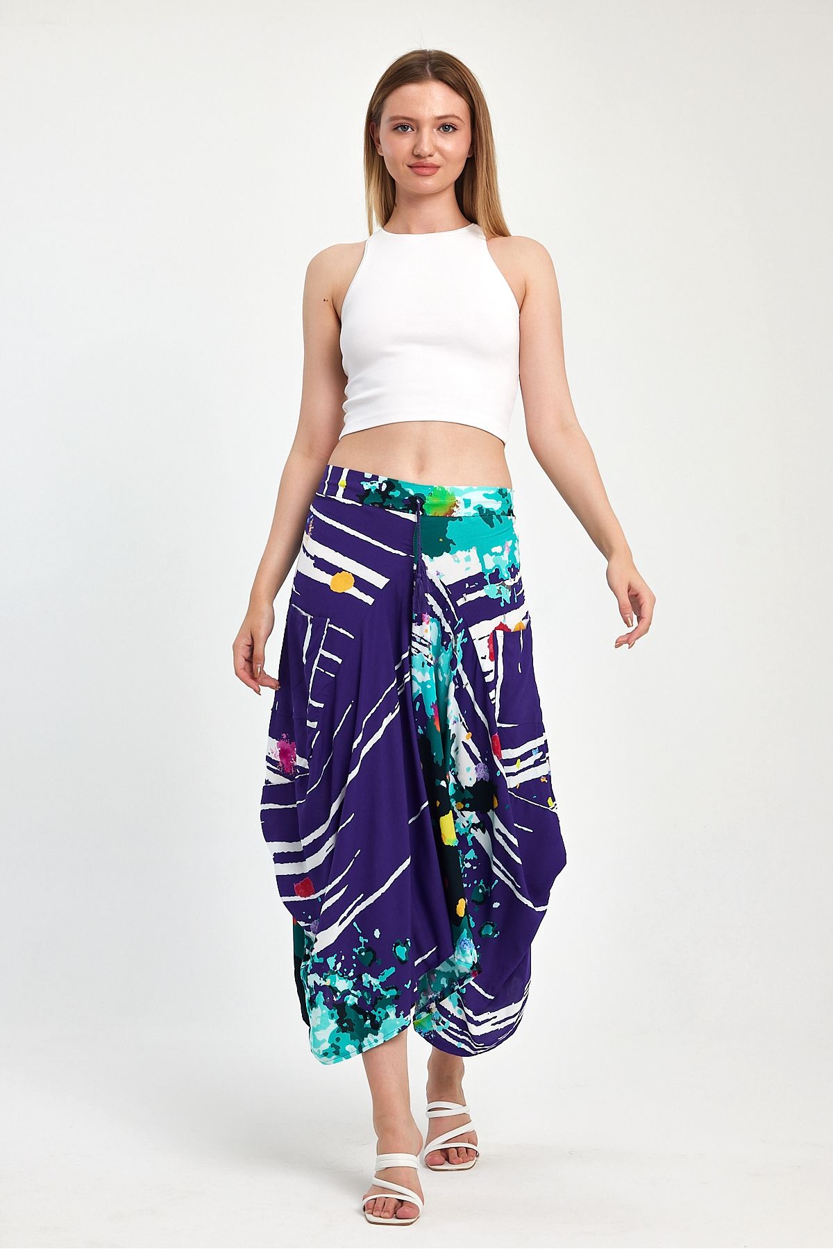 Rodi-Digital Printed Women's Shalwar Skirt - 984 2