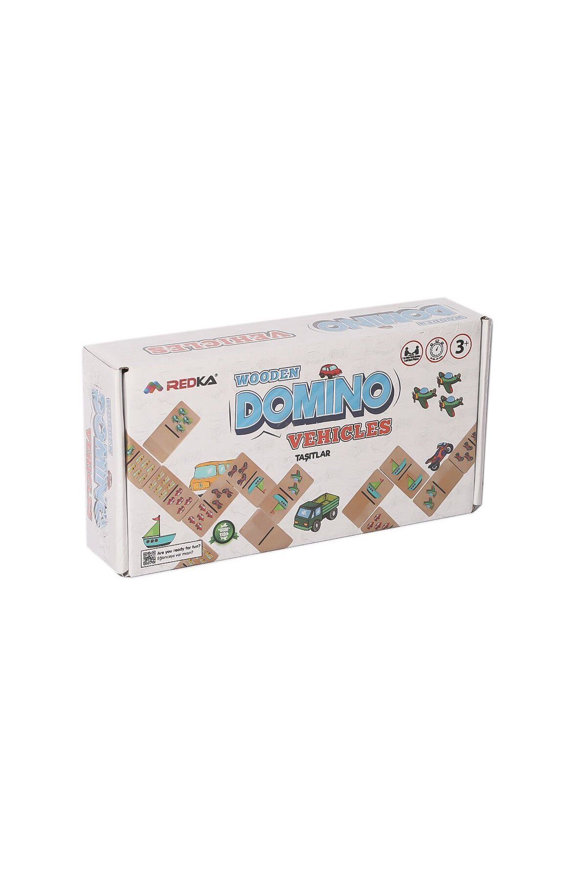 NillyToys RD5649 Ahşap Domino Oyunu Araçlar -Redka