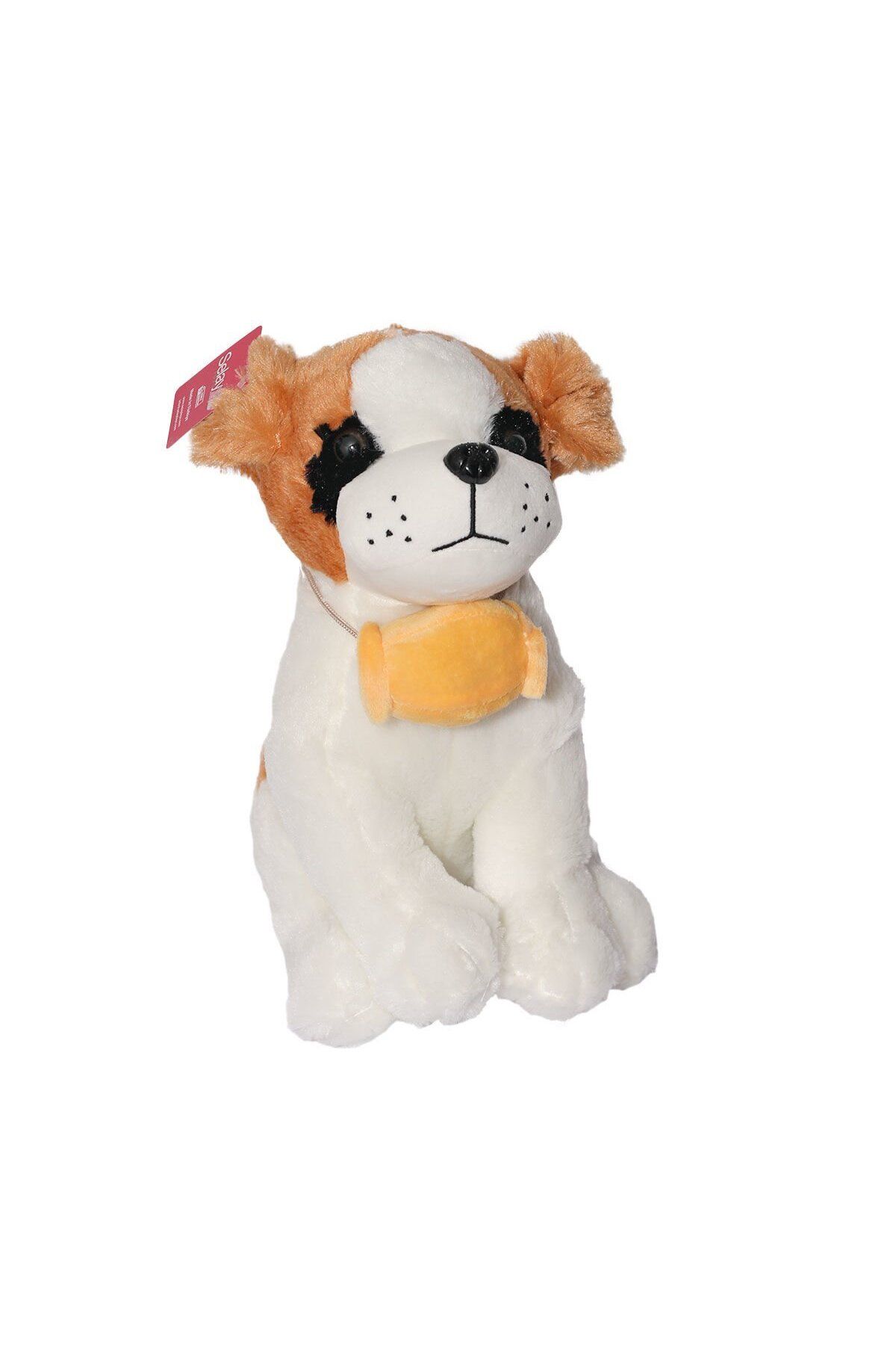 NillyToys 1525 Senbernant Köpek Ekru 30 cm -Selay Oyuncak