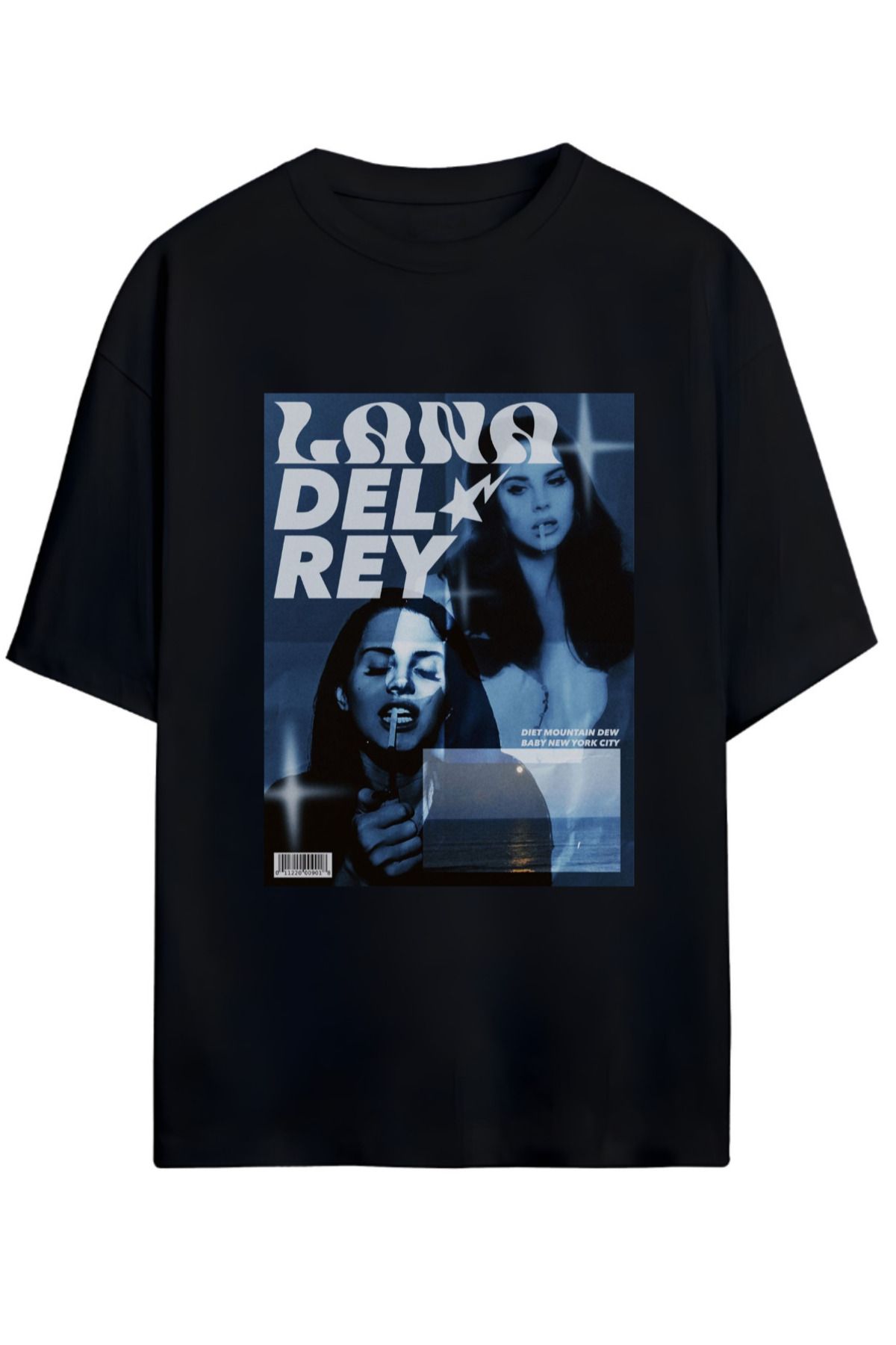 MAGORS LANA DEL REY TASARIMLI UNISEX YENİ SEZON OVERSIZE PAMUKLU  T-SHIRT