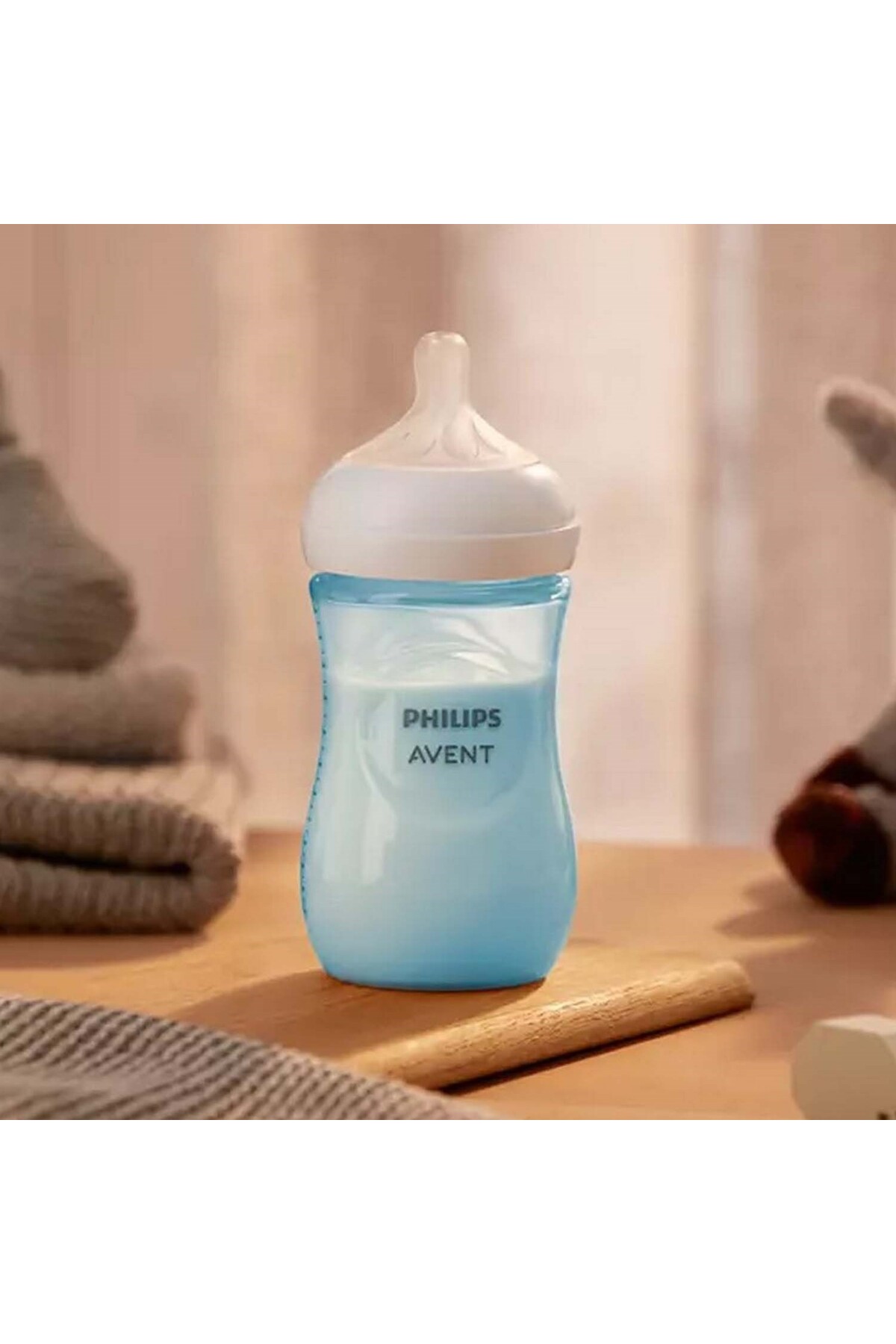 Philips Avent Natural Response PP Pembe Biberon 1+ Ay 260 ml SCY903/11 fotoğrafı 2 (önizleme)