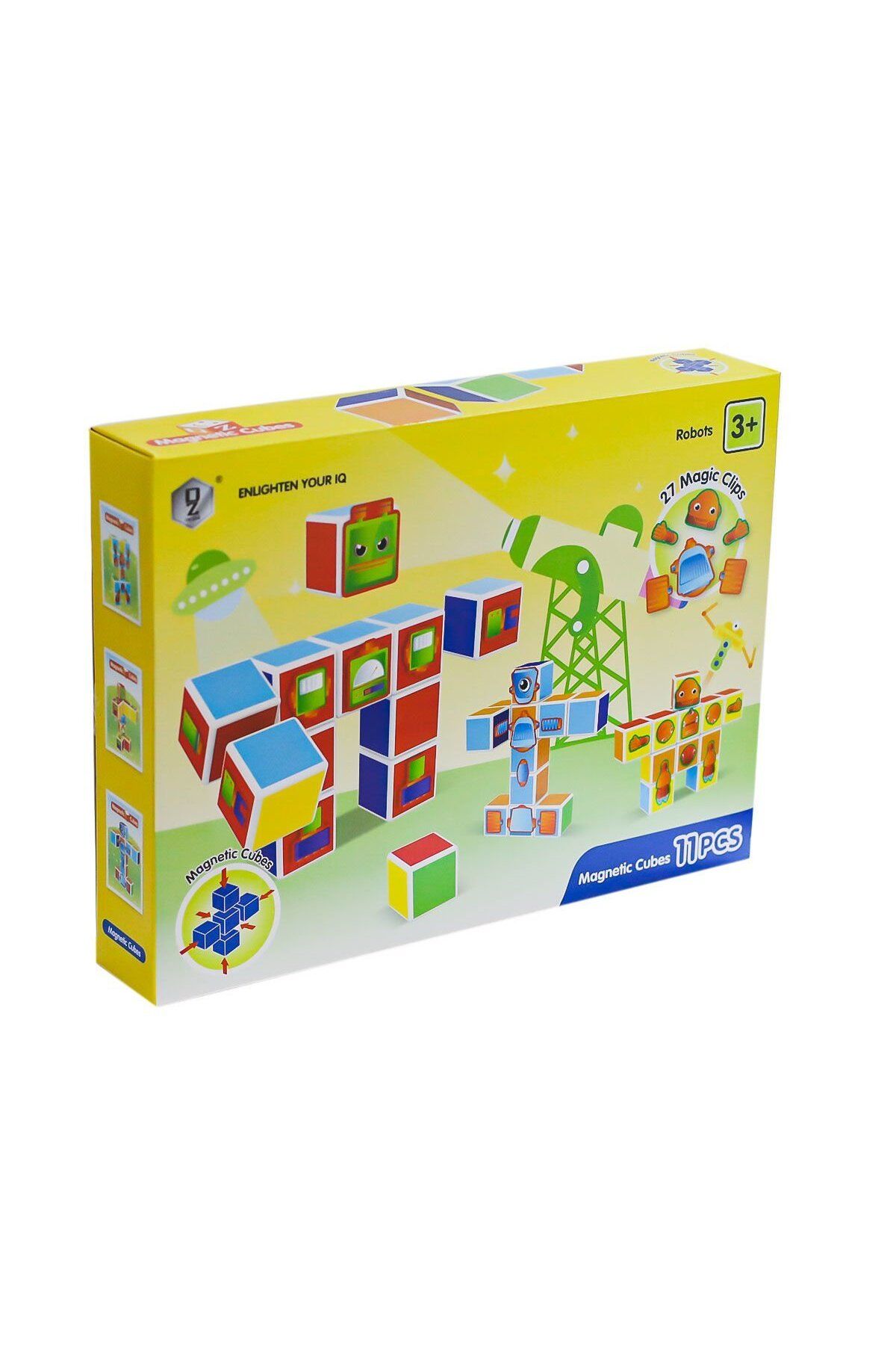 NillyToys KZL-HD356A Manyetik Set Zeka Küpleri 11 Parça -Kızılkaya Oyuncak