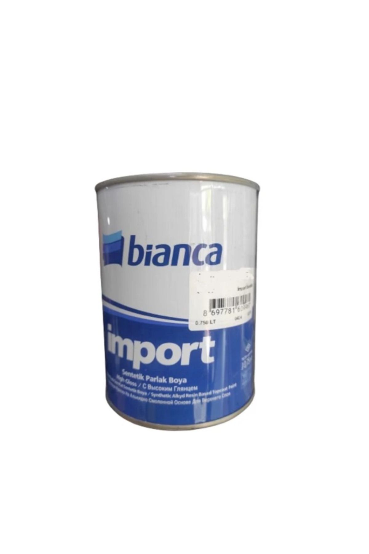 Bianca İmport Sentetik Ahşap & Metal Boyası 0.75 L Boncuk Mavi - Sarı