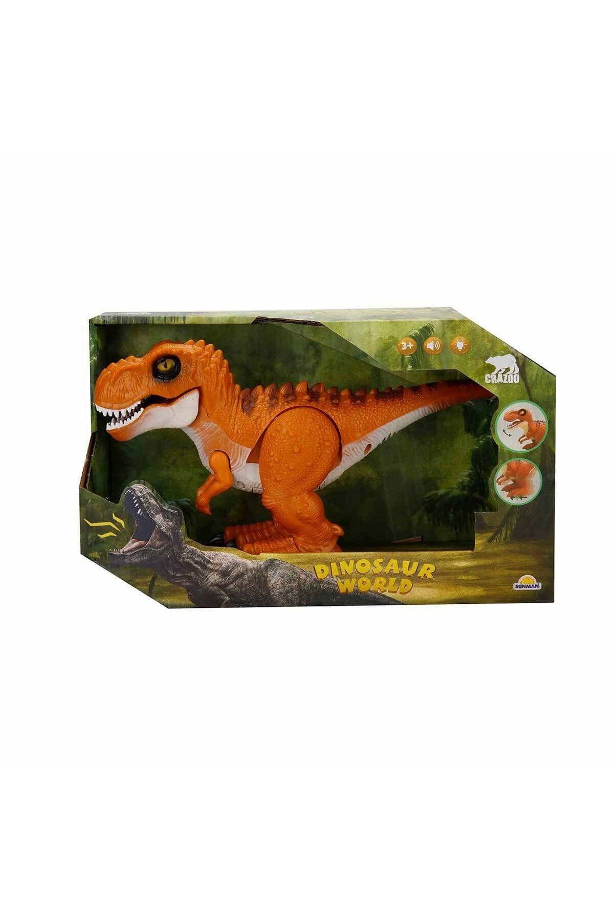 NillyToys 3157Sesli ve Işıklı Yürüyen Dinozor -Sunman