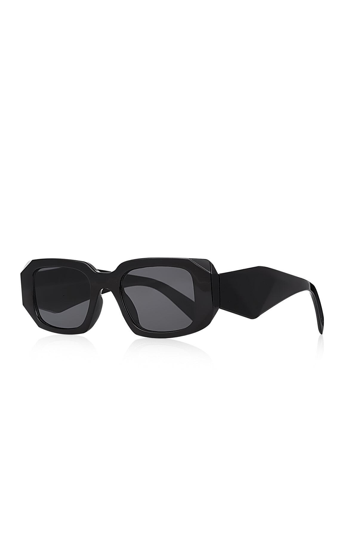 Kinary Uv400 Göz Koruyucu Unisex Güneş Gözlüğü Siyah Parlak 1038 görsel 4