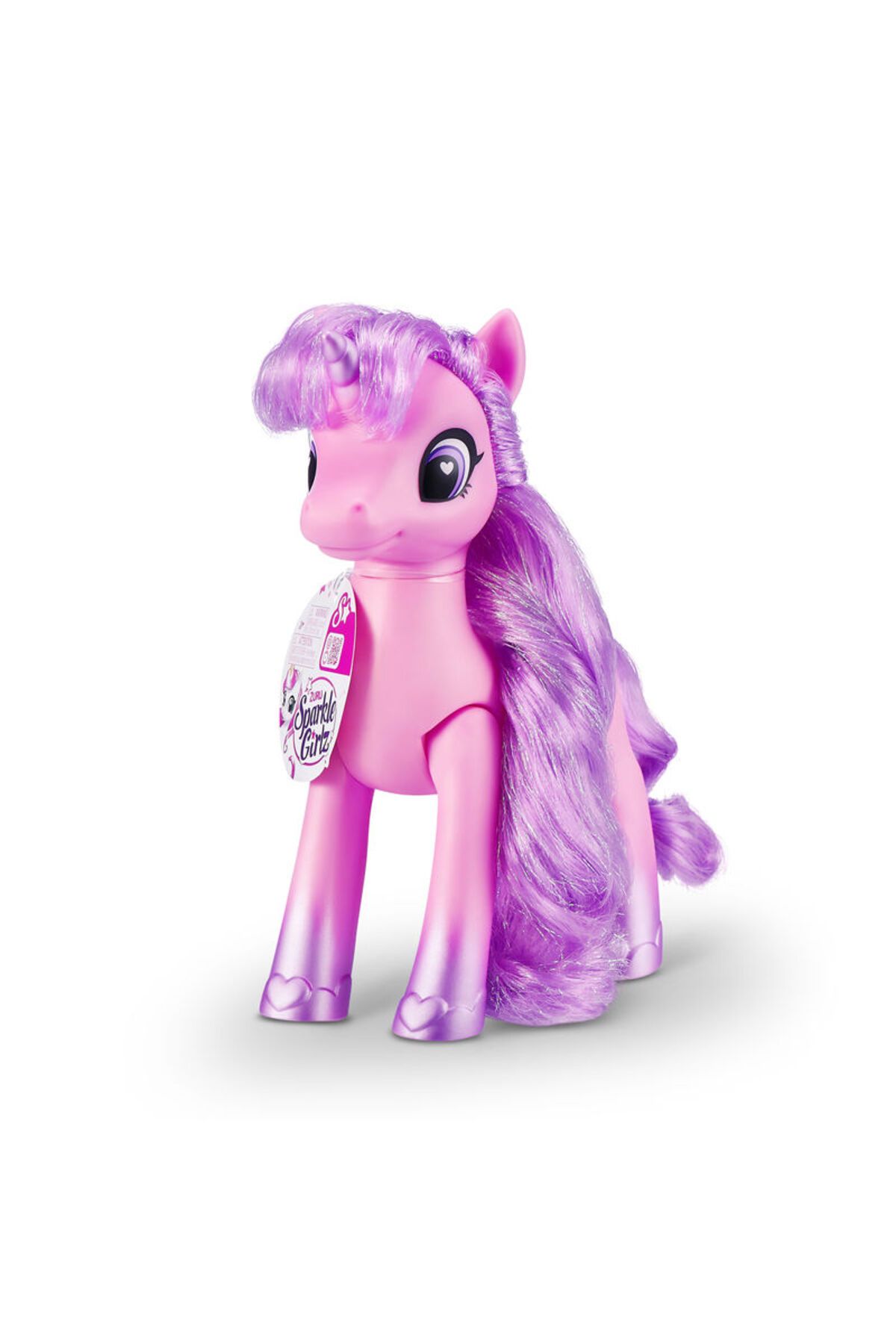 GIOCHI PREZIOSI Sparkle Girlz 100374 Mor Saçlı Pembe Unicorn