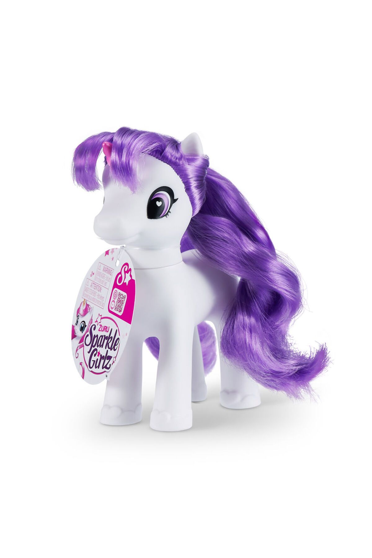 GIOCHI PREZIOSI Sparkle Girlz Bebek Unicorn 100369 Mor Saçlı Beyaz Unicorn