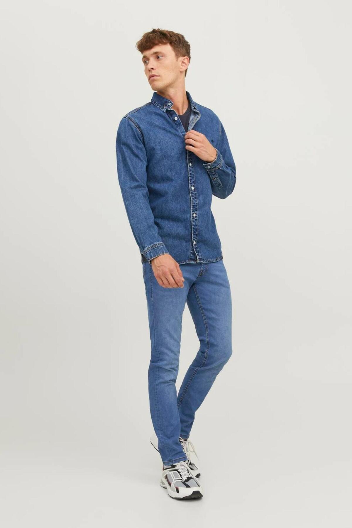 Jack & Jones-12243592   Jjıglenn Jjorıgınal Sq 223 Noos Ss Herren Jeanshose 3