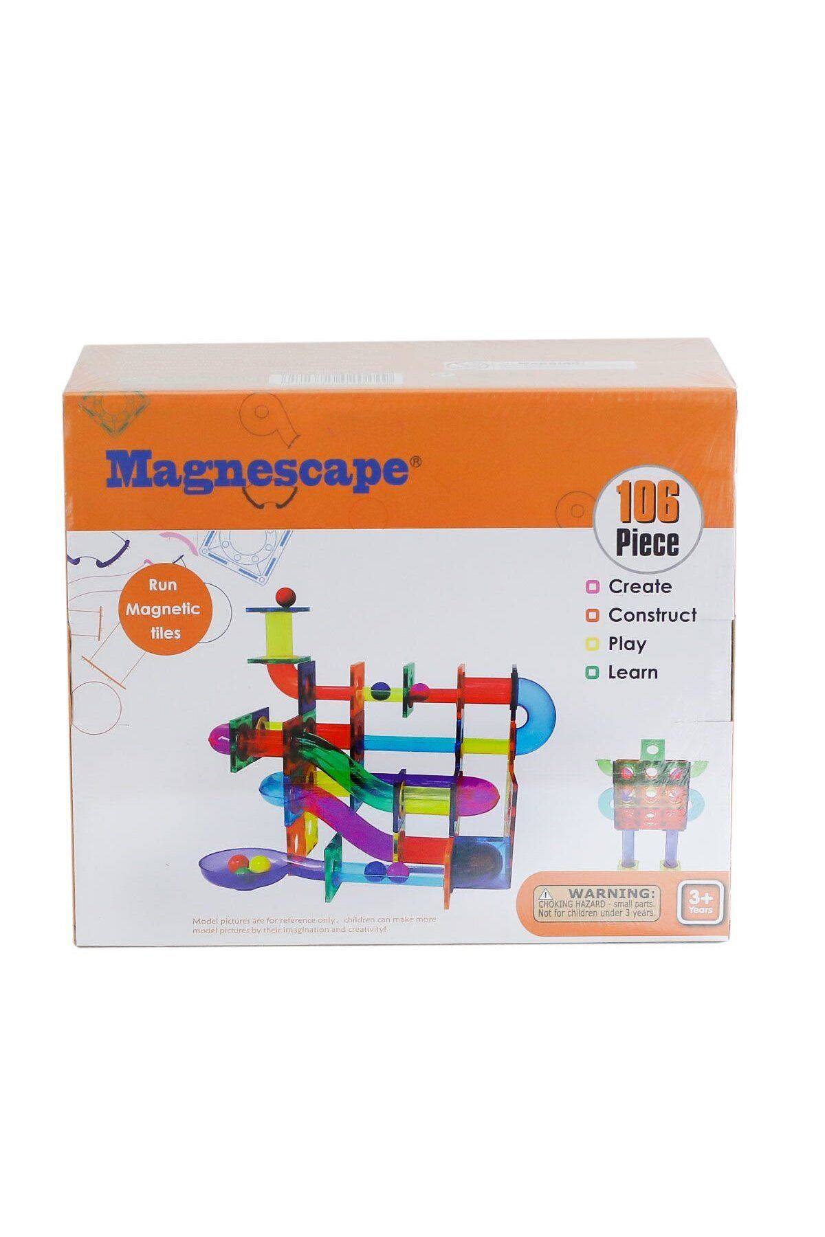 NillyToys 88106 MAGNESCAPE RUN MAGNETİC TİLES 106 PARÇA