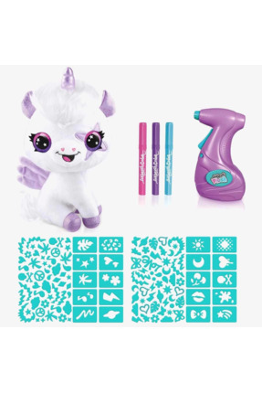 NW NessiWorld 28788 Airbrush Peluş Karanlıkta Parlayan Sihirli Unicorn -sunma...