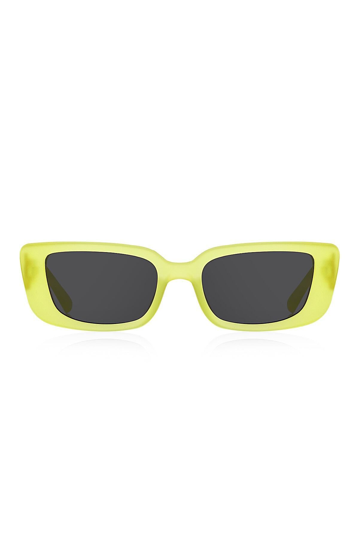 Kinary-Cat Eye Sunglasses Transparent Matte Yellow 1029 2