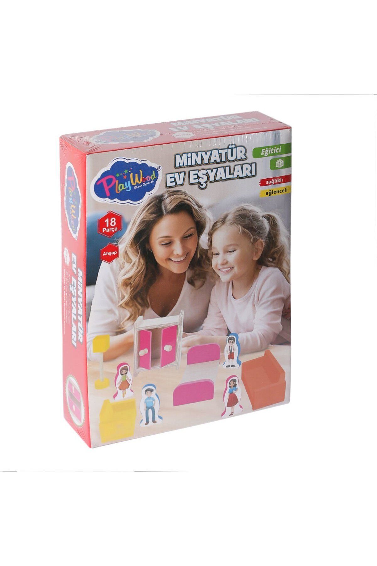 NillyToys ONY-407 Ahşap Minyatür Ev Eşyaları -Onyıl Oyuncak