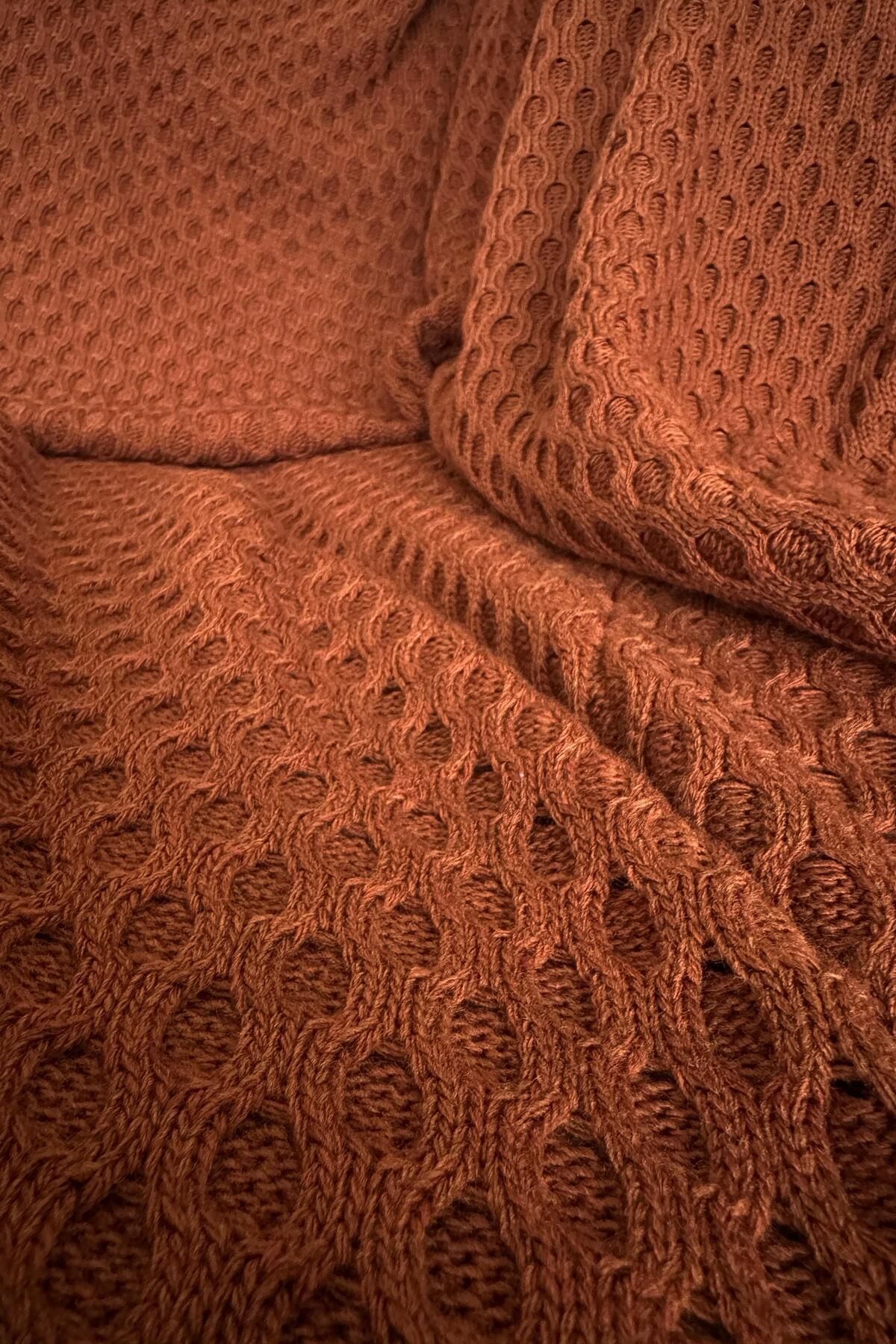 CHUBA-Cinnamon Textured Tv Blanket and Sofa Shawl - Chome101 4