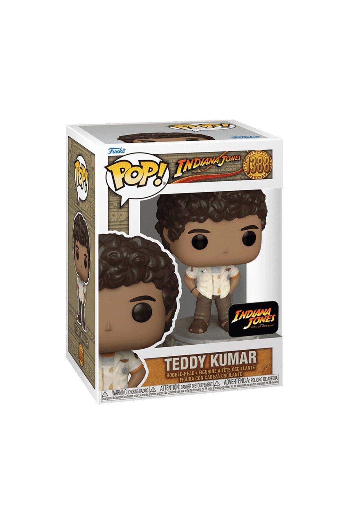 NillyToys 70811 Funko POP Movies: Indiana Jones - Dial Of Destiny Teddy Kumar