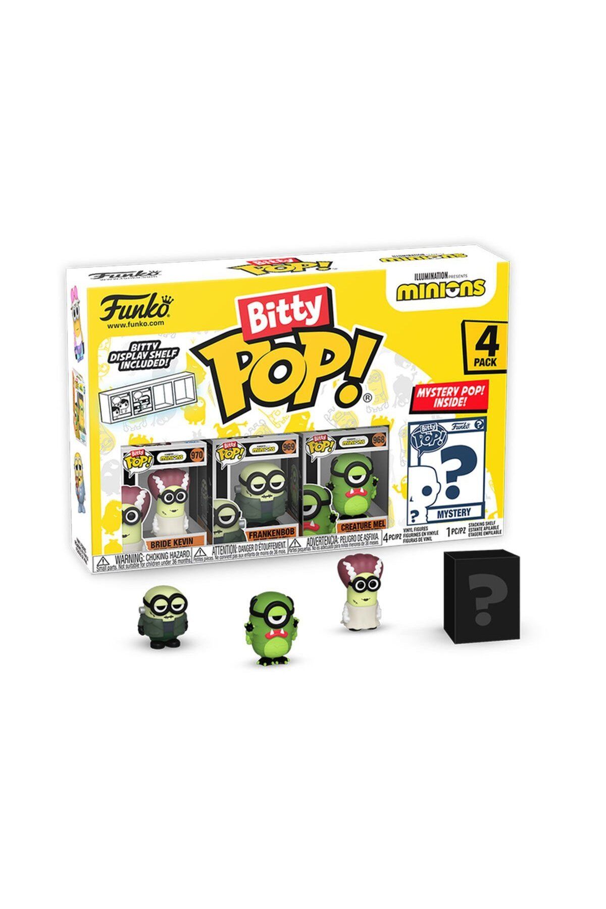 NillyToys 73036 Funko Bitty POP: Minions- Frankenbob 4PK