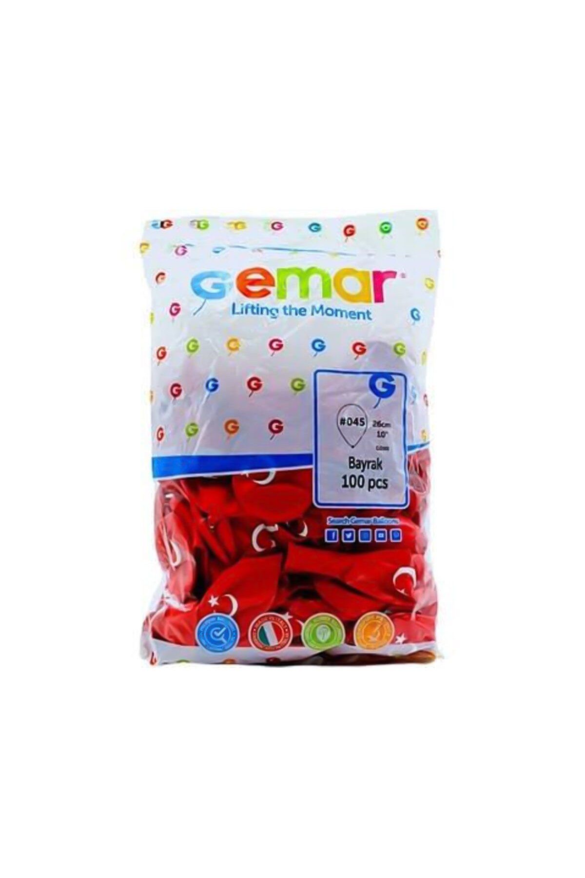 NillyToys GD-90-045 GEMAR BAYRAK BALON KOLİ 100 PK