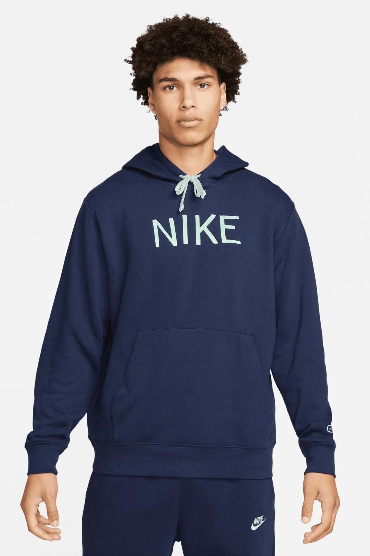 Nike Sportswear Men's Hoodie Erkek Kapüşonlu Sweatshirt Lacivert