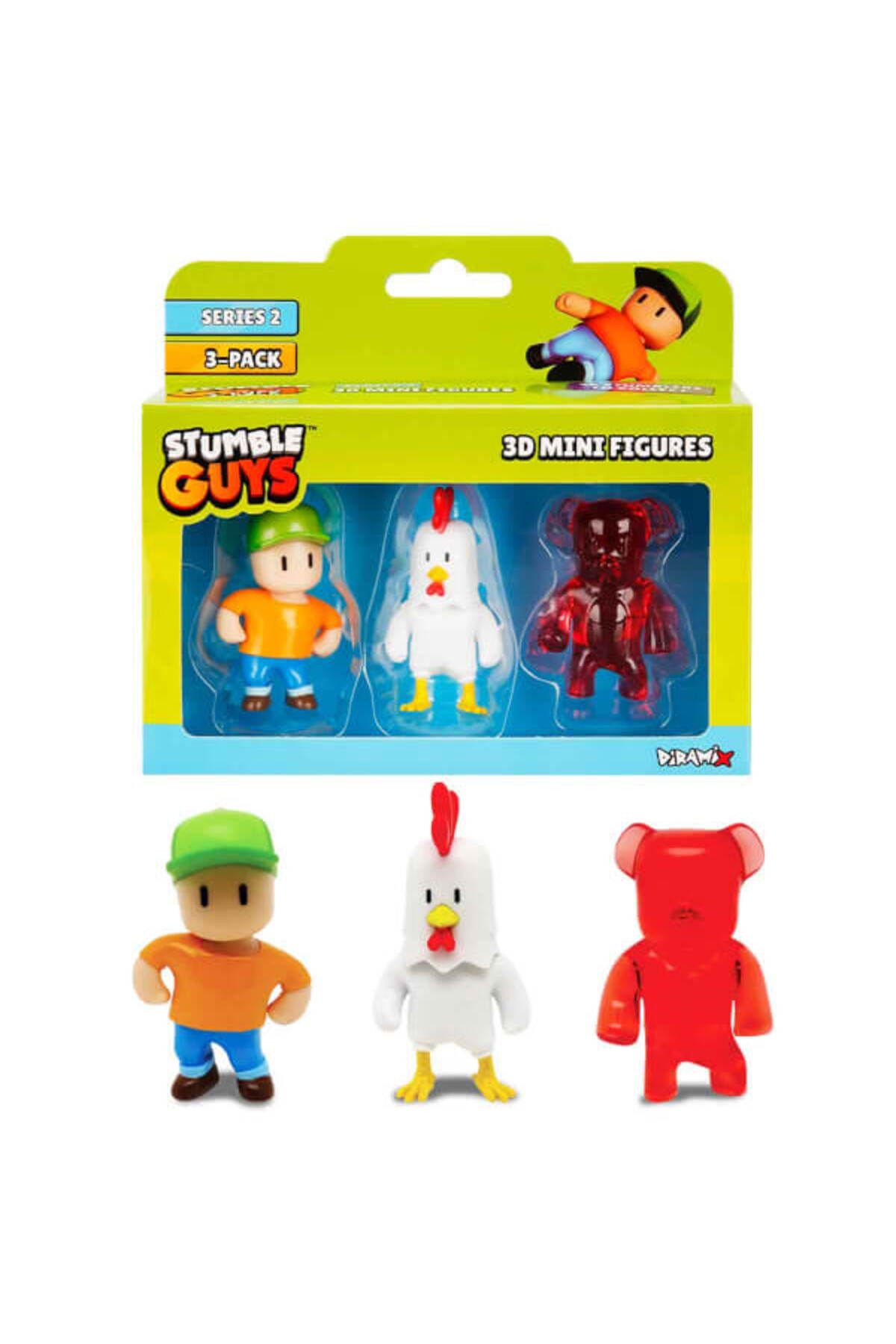 Stumble Guys 3’lü Mini Figür Seti S2 TUY15000 Mr.Stumble-Chicken-Cherri Bear