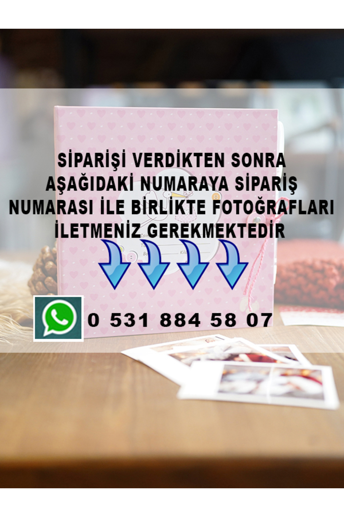 hediyelik Baskılar BEBEK ANI ALBÜMÜ 24 POLA KART FOTOĞRAF BASKILI JEL KALEM HEDİYELİ FOTOĞRALI ANI DEFTERİ fotoğrafı 2 (önizleme)
