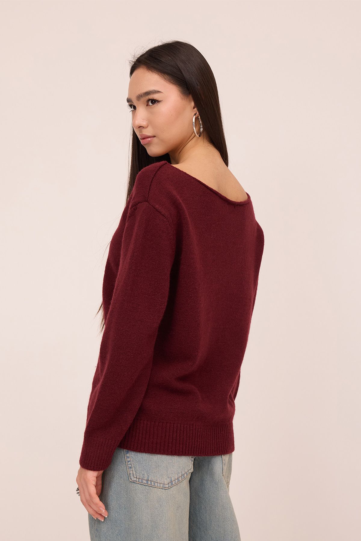 Addax-Boat Neck Knitwear Sweater K3453-B11 5