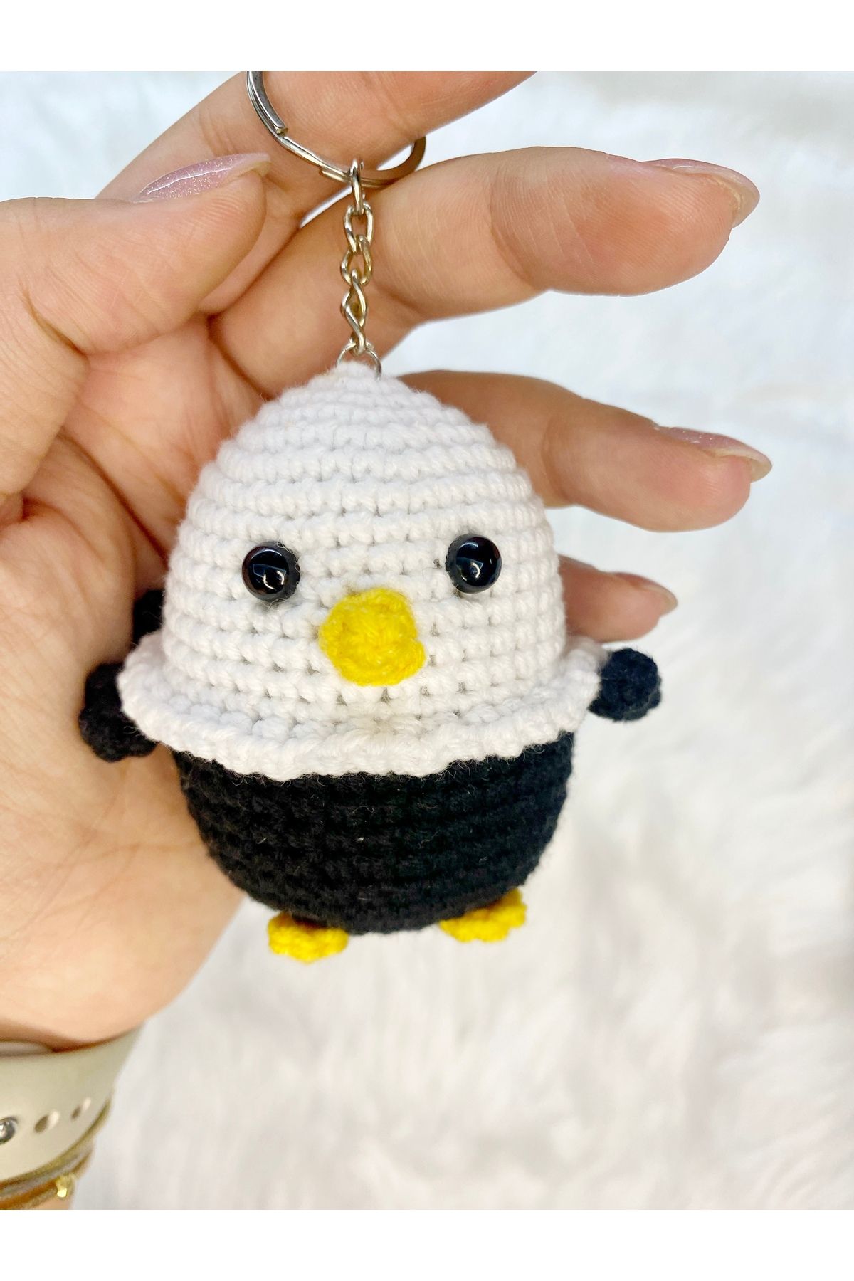 Handmade Amigurumi taraftar kartal anahtarlık çanta süsü hediyelik