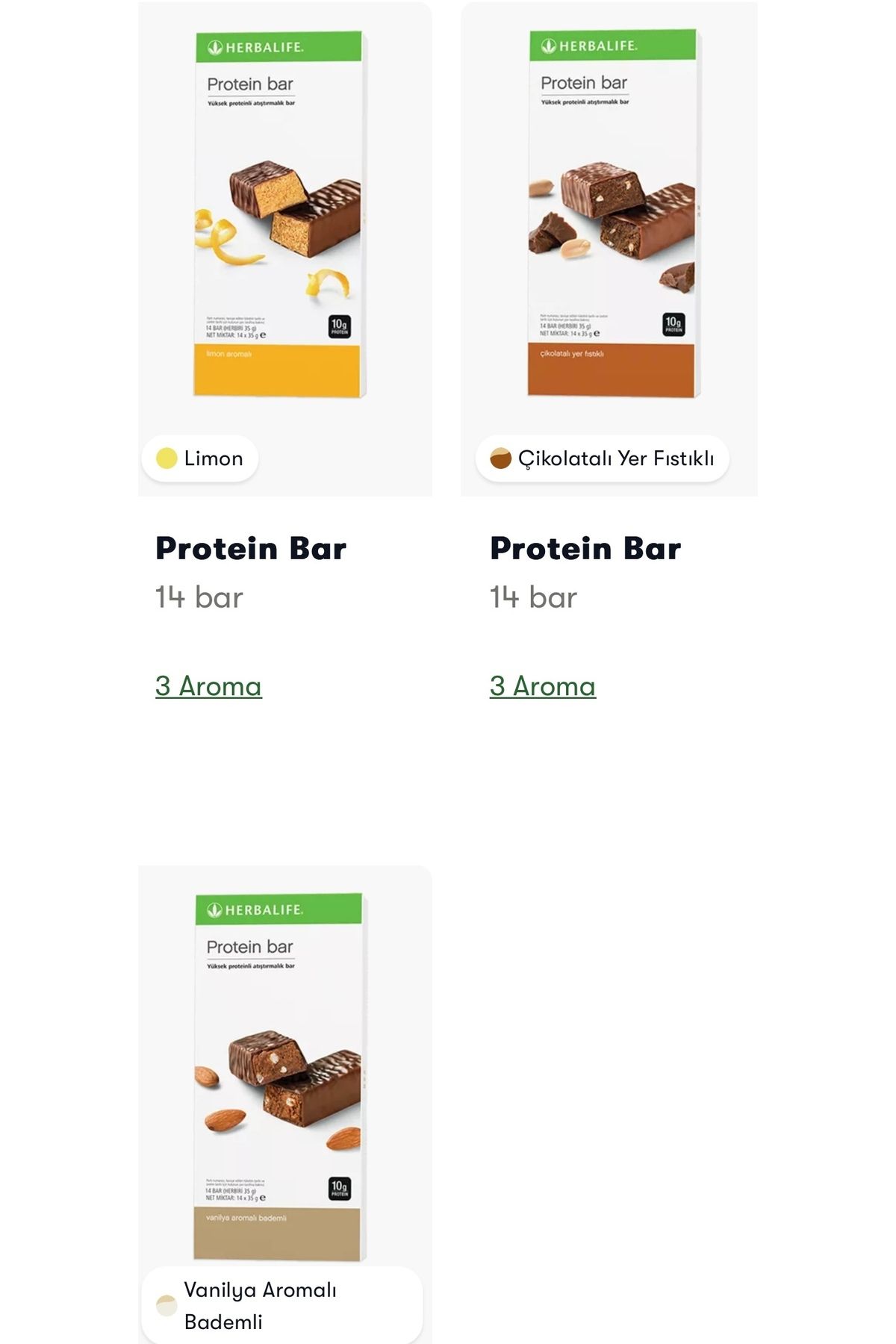 Herbalife Protein Bar 14’lü Paket 3’lü