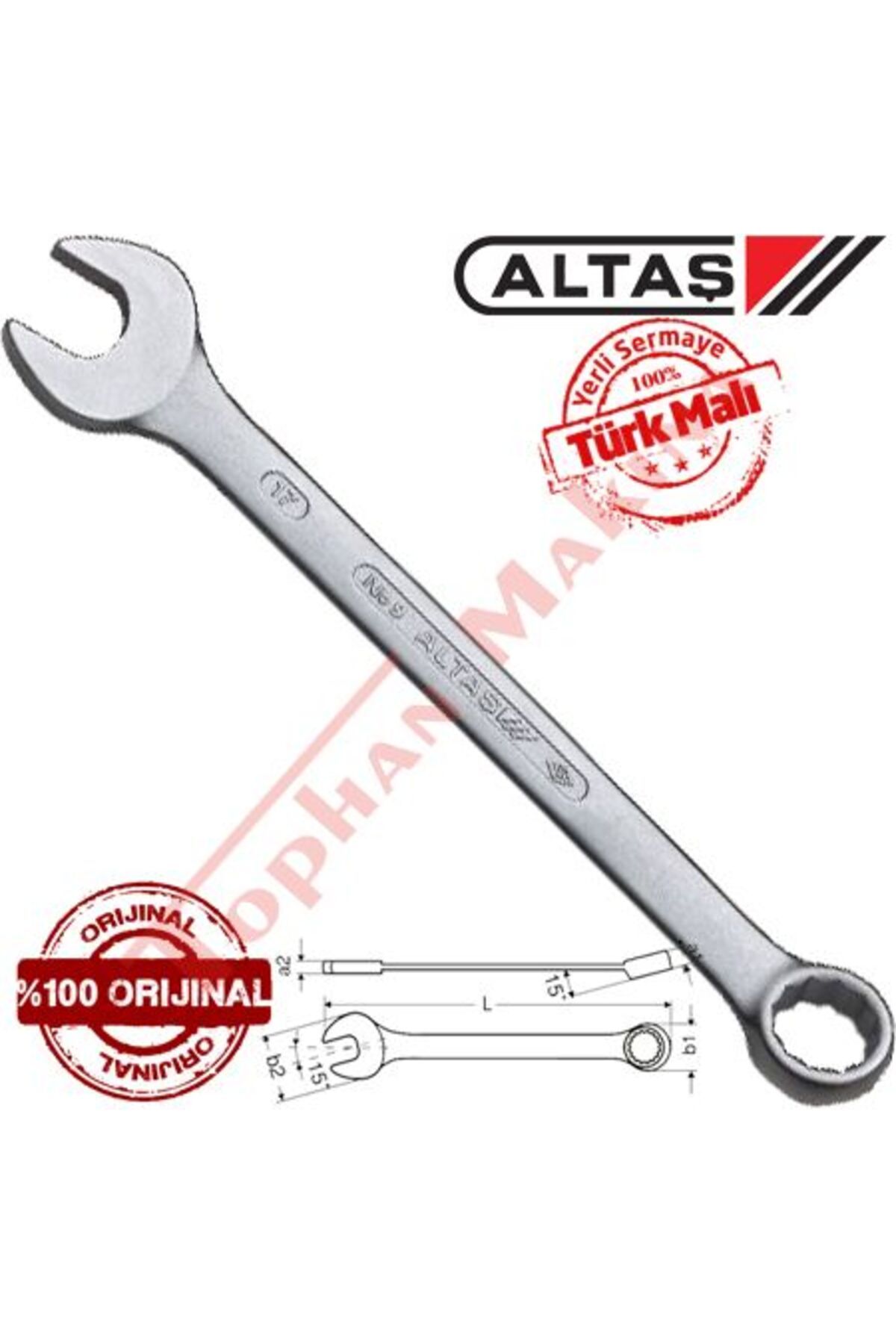 ALTAŞ Altaş 23mm Kombine Anahtar