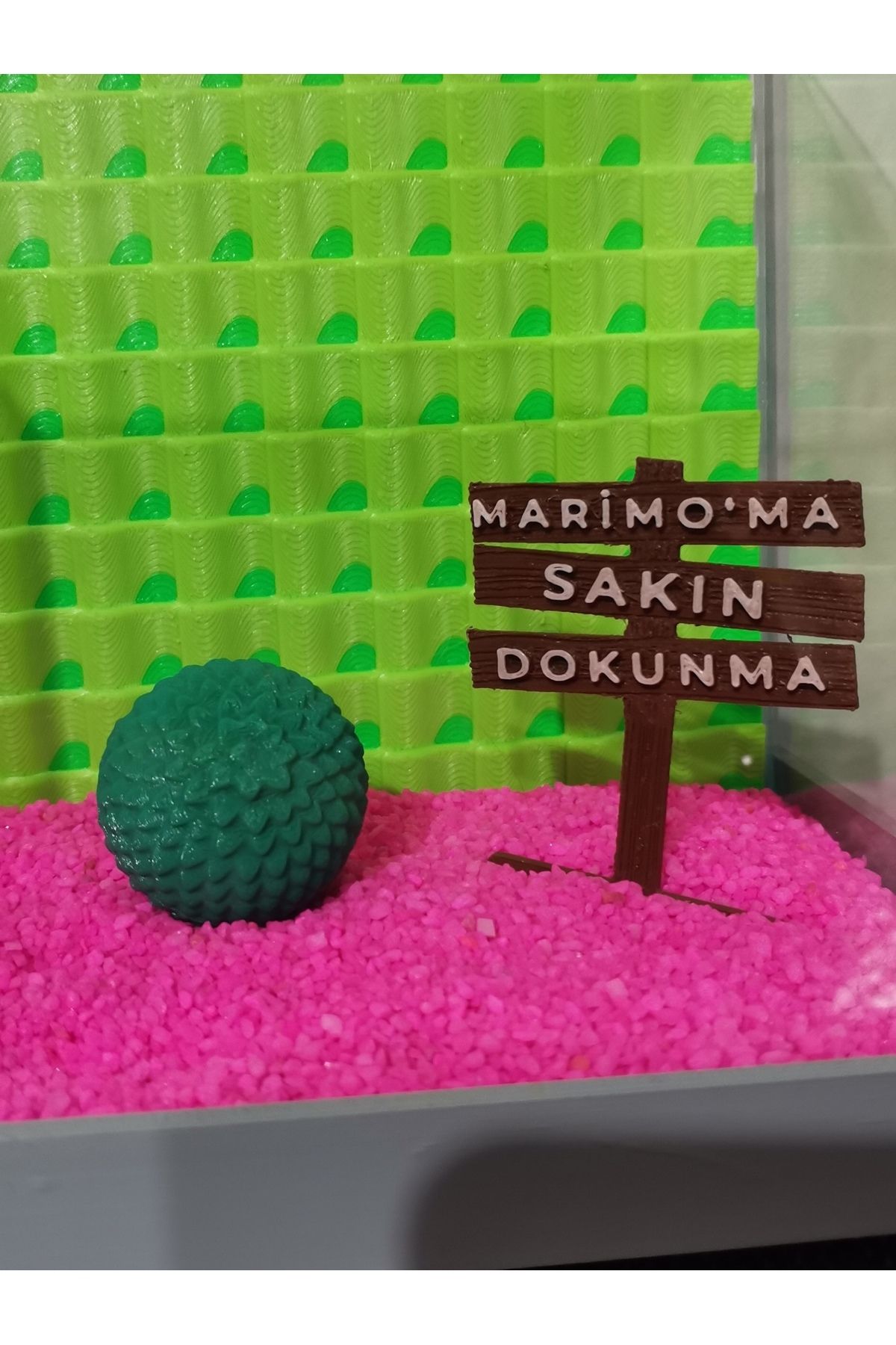 Akvaryum Dekor Moss Ball ve Marimo'ma Dokunma Dekoru ( Şans Yosunu ) Dekordur