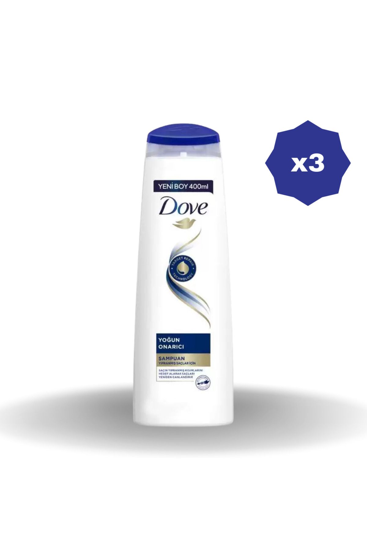 Dove YOĞUN ONARICI ŞAMPUAN 400 ML - (3 ADET)